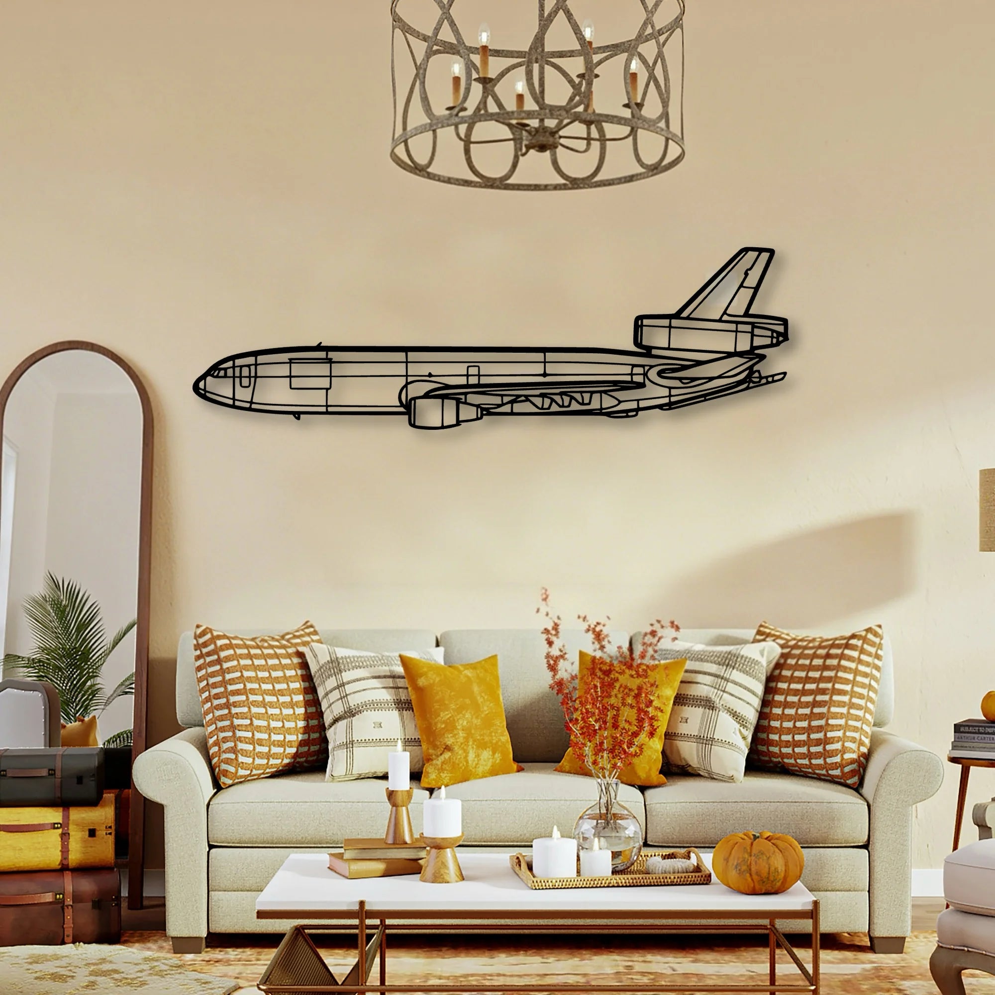 180 Skywagon 2 Classic Aircraft Silhouette Metal Wall Art - Tinvibe