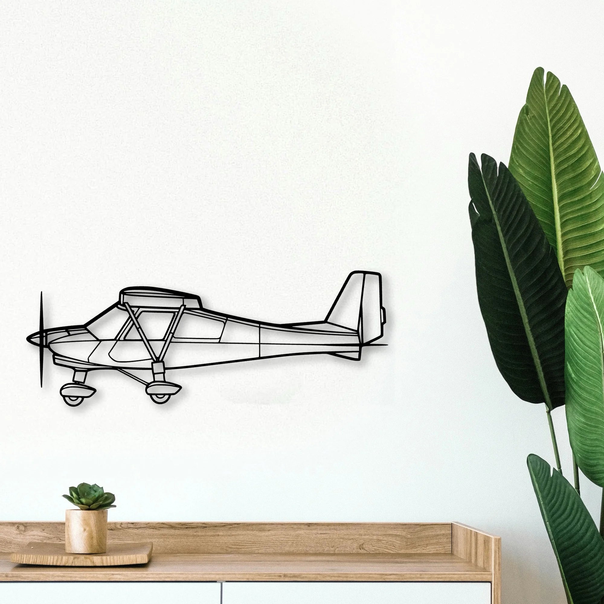 182P Skylane 4 Classic Aircraft Silhouette Metal Wall Art - Tinvibe