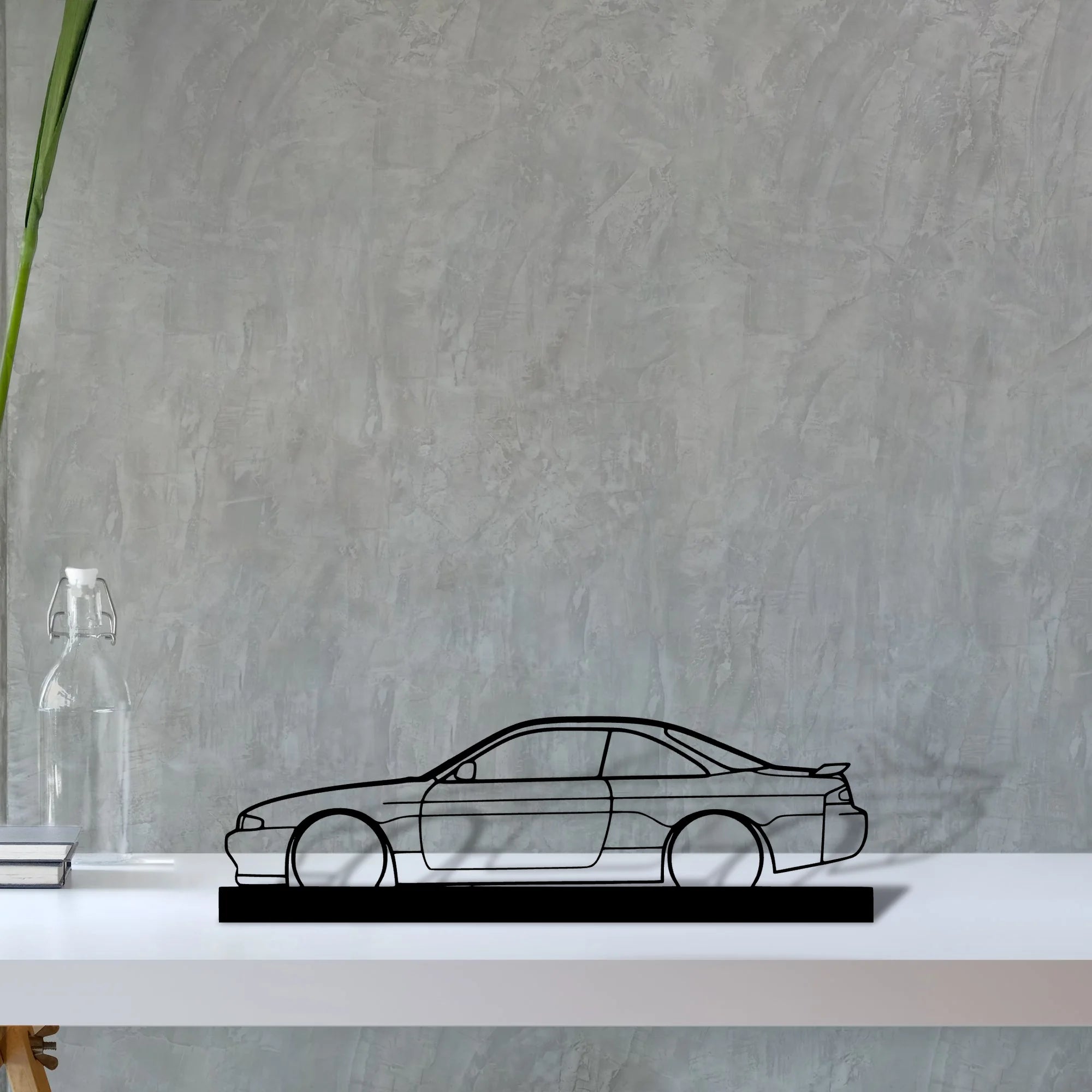 200sx-s14 Silhouette Metal Art Stand - Tinvibe