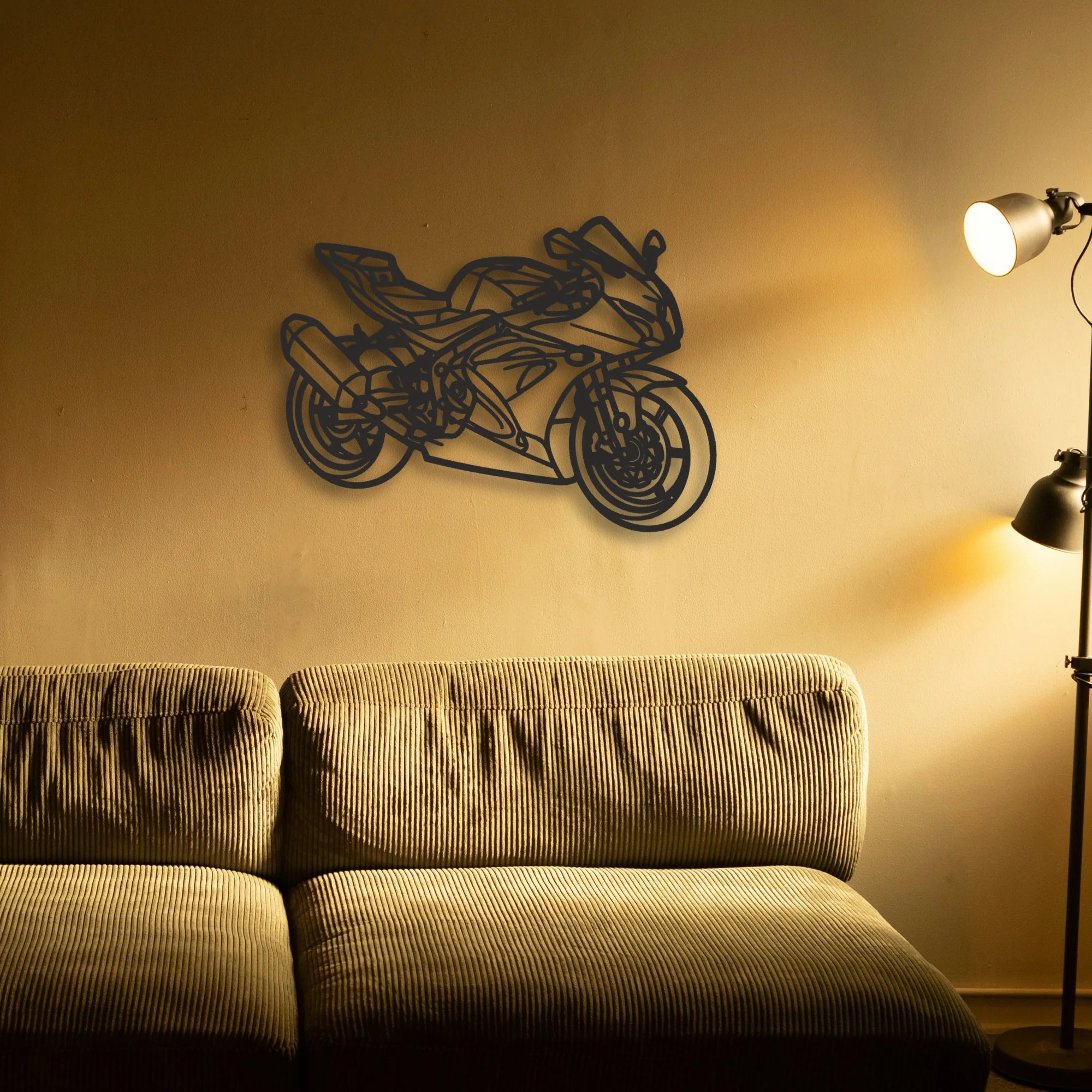 2017 Suzuki GSX R 650 Classic Motorcycle Silhouette Metal Wall Art - Tinvibe