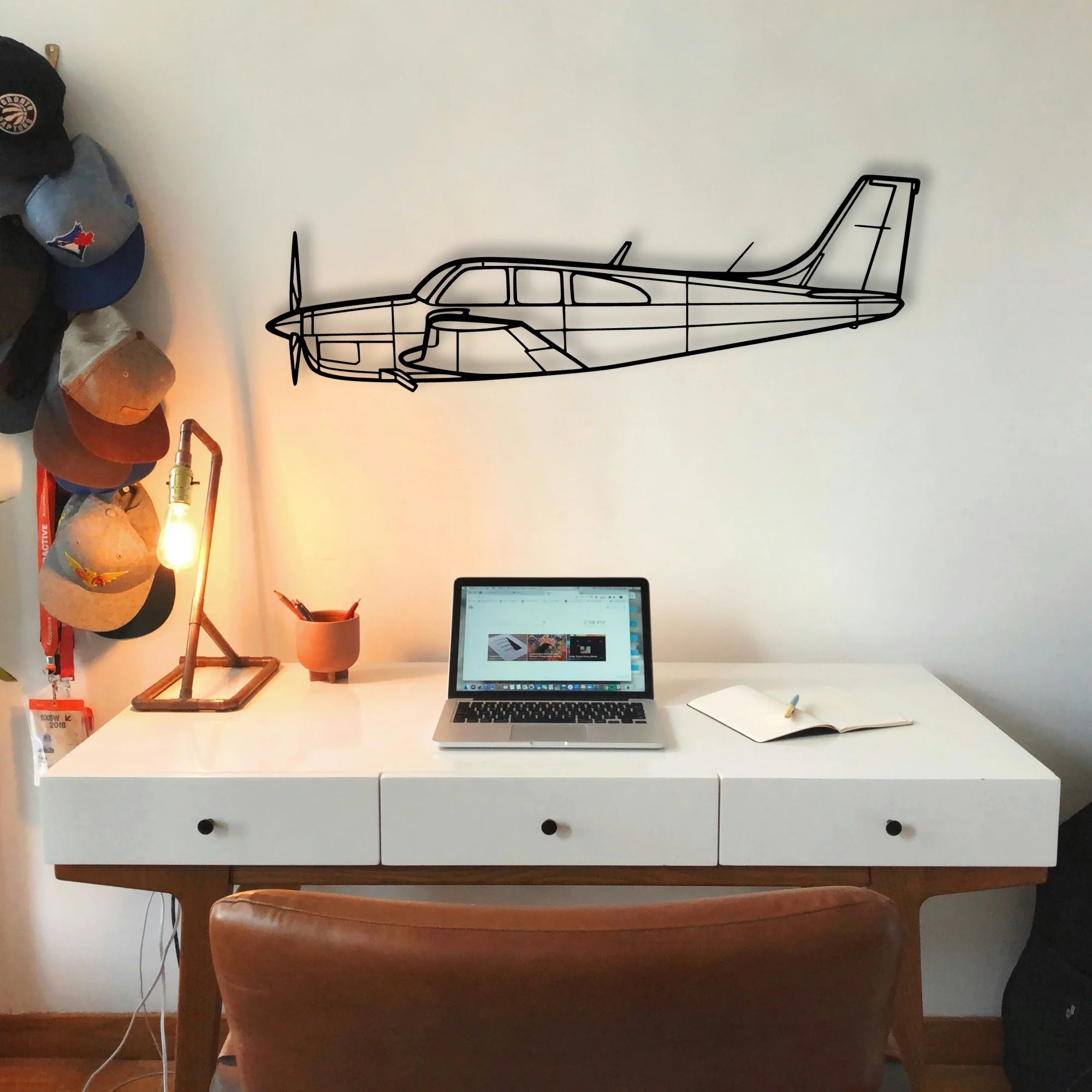600M Sls 2 Classic Aircraft Silhouette Metal Wall Art - Tinvibe