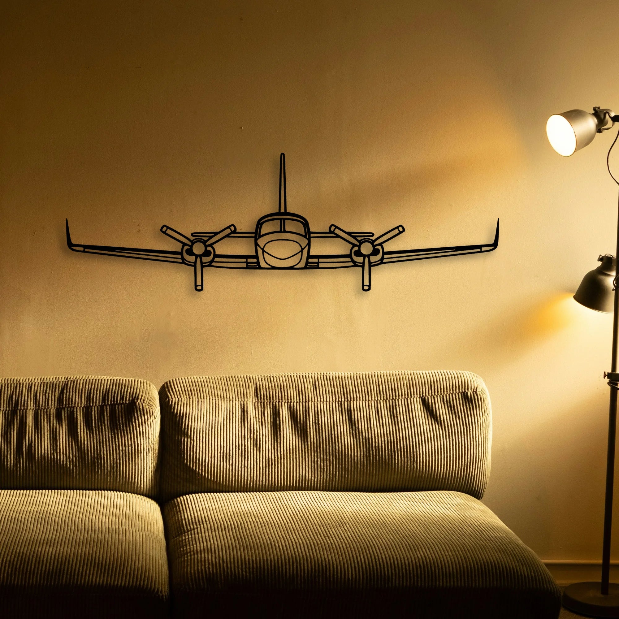 777 300ER 3 Classic Aircraft Silhouette Metal Wall Art - Tinvibe