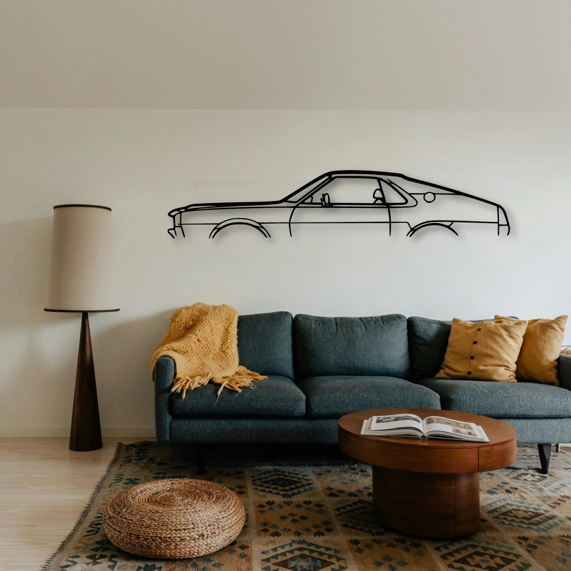 AMX 1970 Classic Silhouette Metal Wall Art - Tinvibe