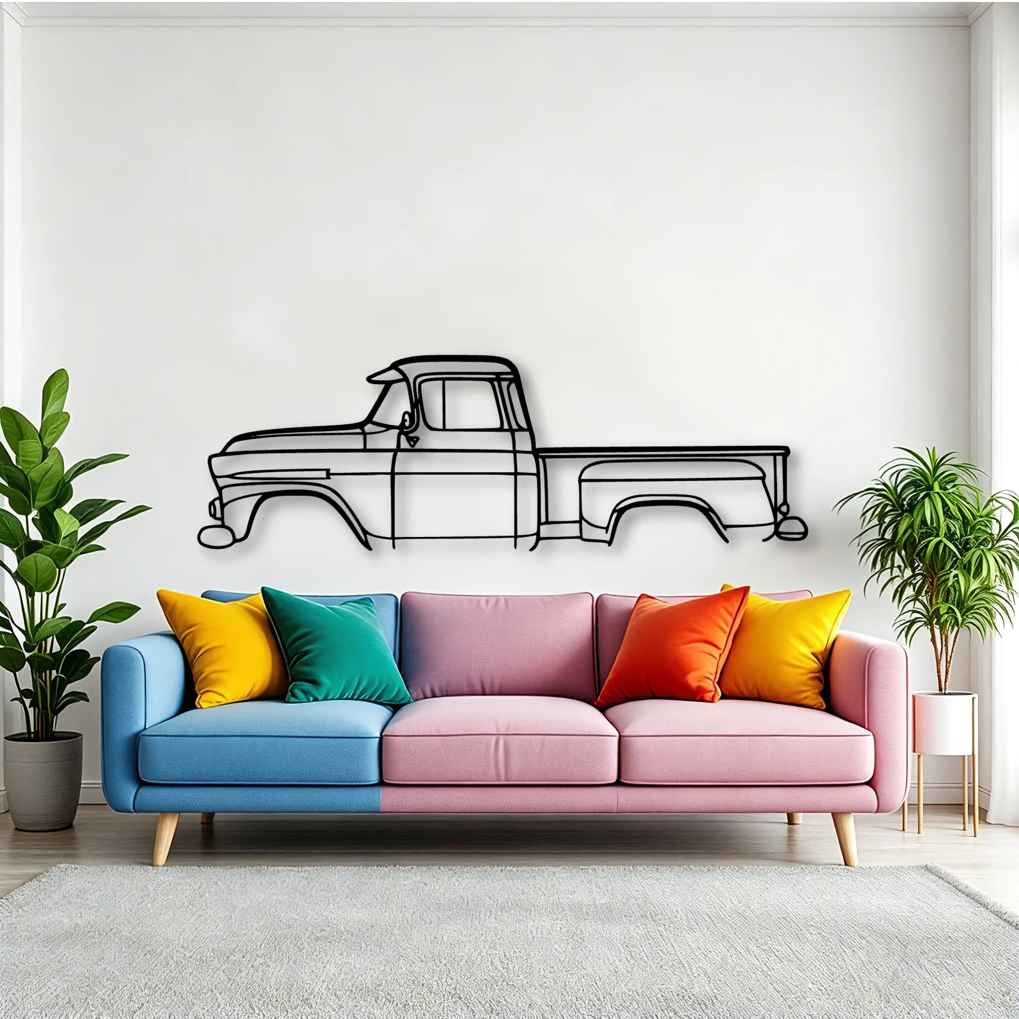 Apache 31 Classic Silhouette Metal Wall Art - Tinvibe