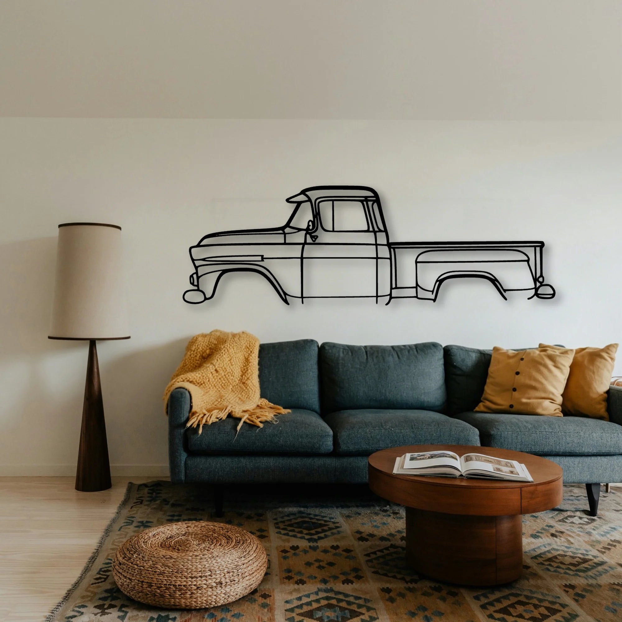 Apache 31 Classic Silhouette Metal Wall Art - Tinvibe
