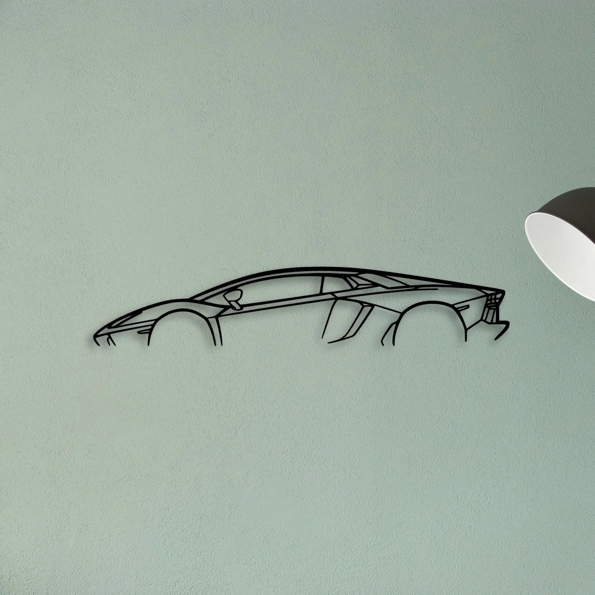Aventador Classic Silhouette Metal Wall Art - Tinvibe