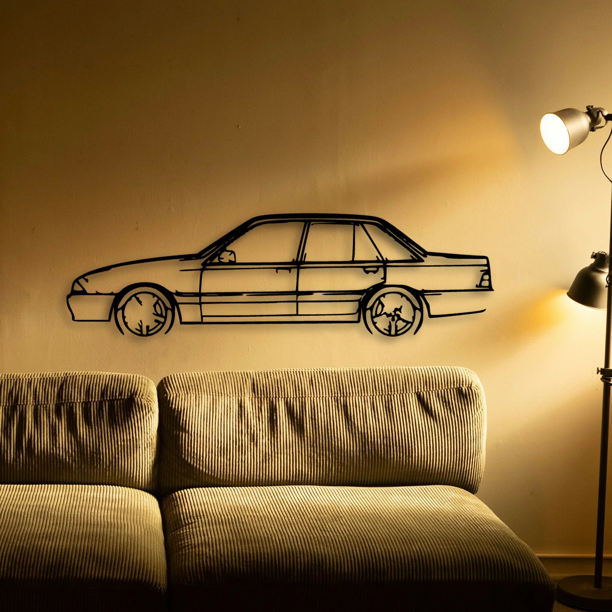 Commodore VL Classic Silhouette Metal Wall Art - Tinvibe