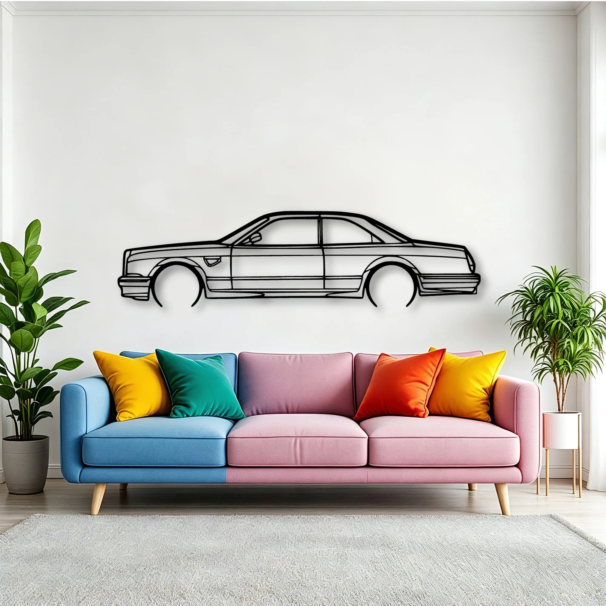 Continental T 1997 Classic Silhouette Metal Wall Art - Tinvibe