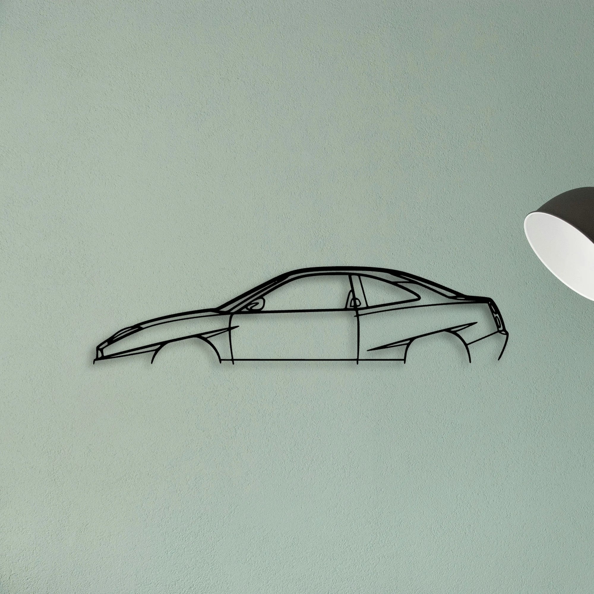 Coupe 1997 Classic Silhouette Metal Wall Art - Tinvibe