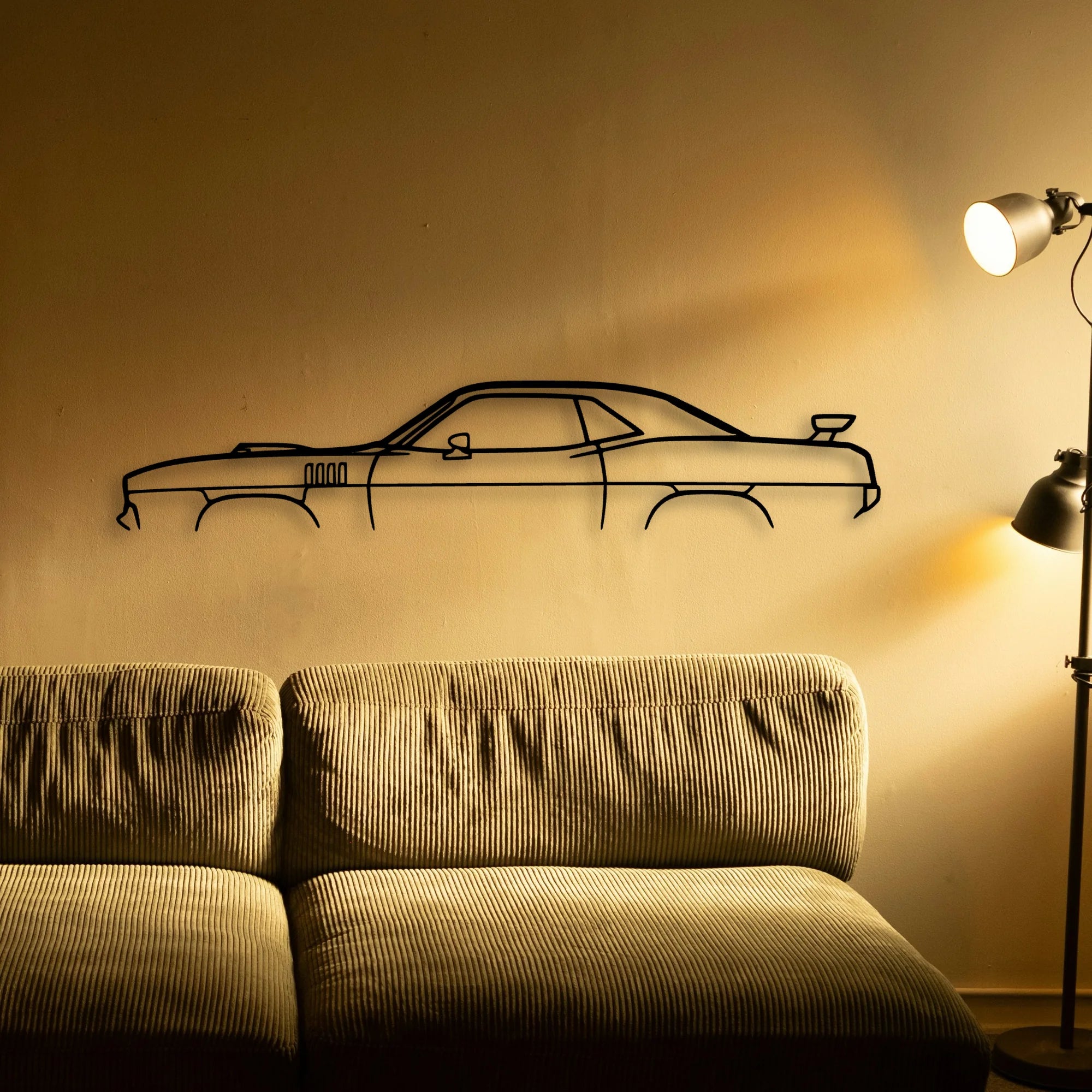 Cuda 1971 Classic Silhouette Metal Wall Art - Tinvibe