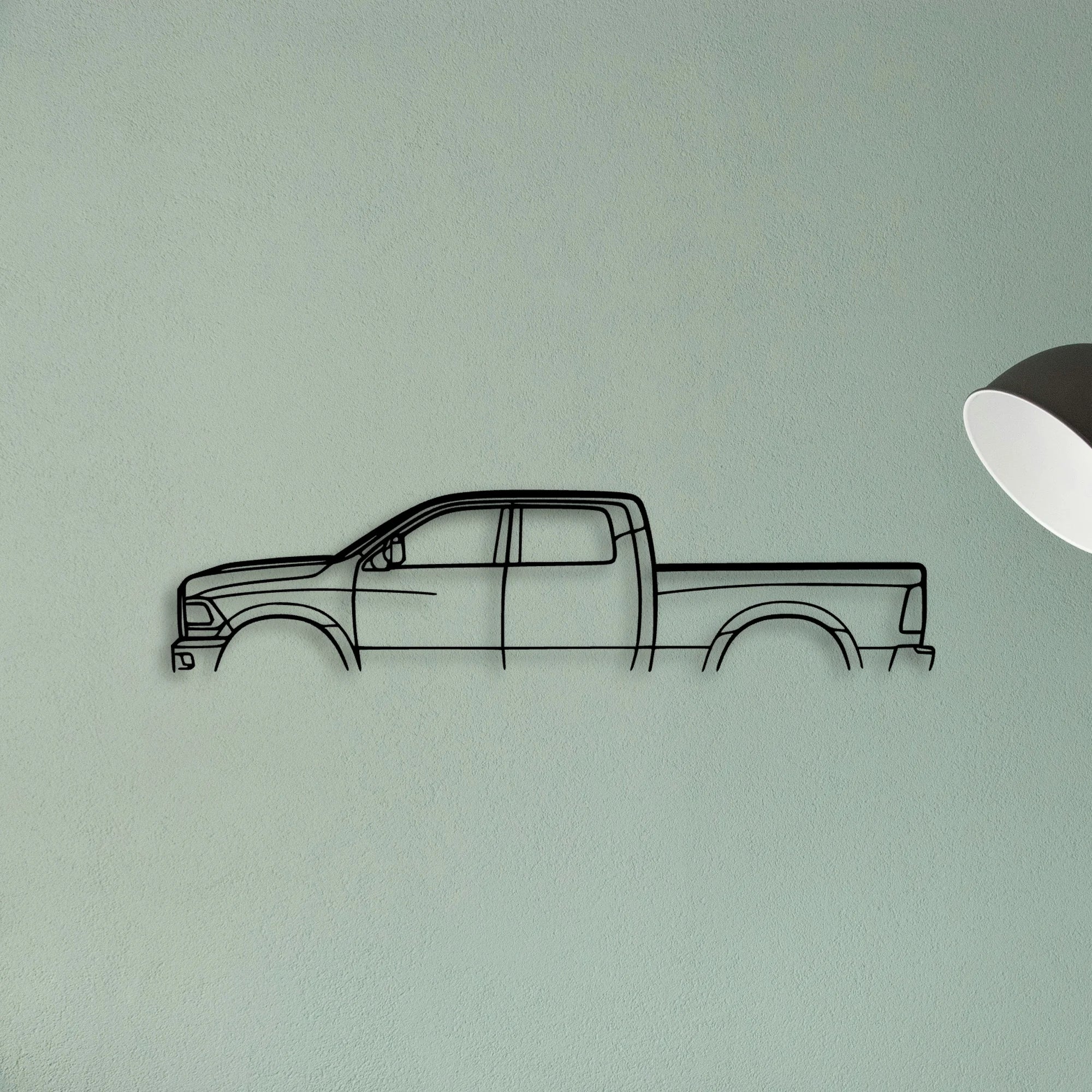 Cummins 3500 Classic Silhouette Metal Wall Art - Tinvibe