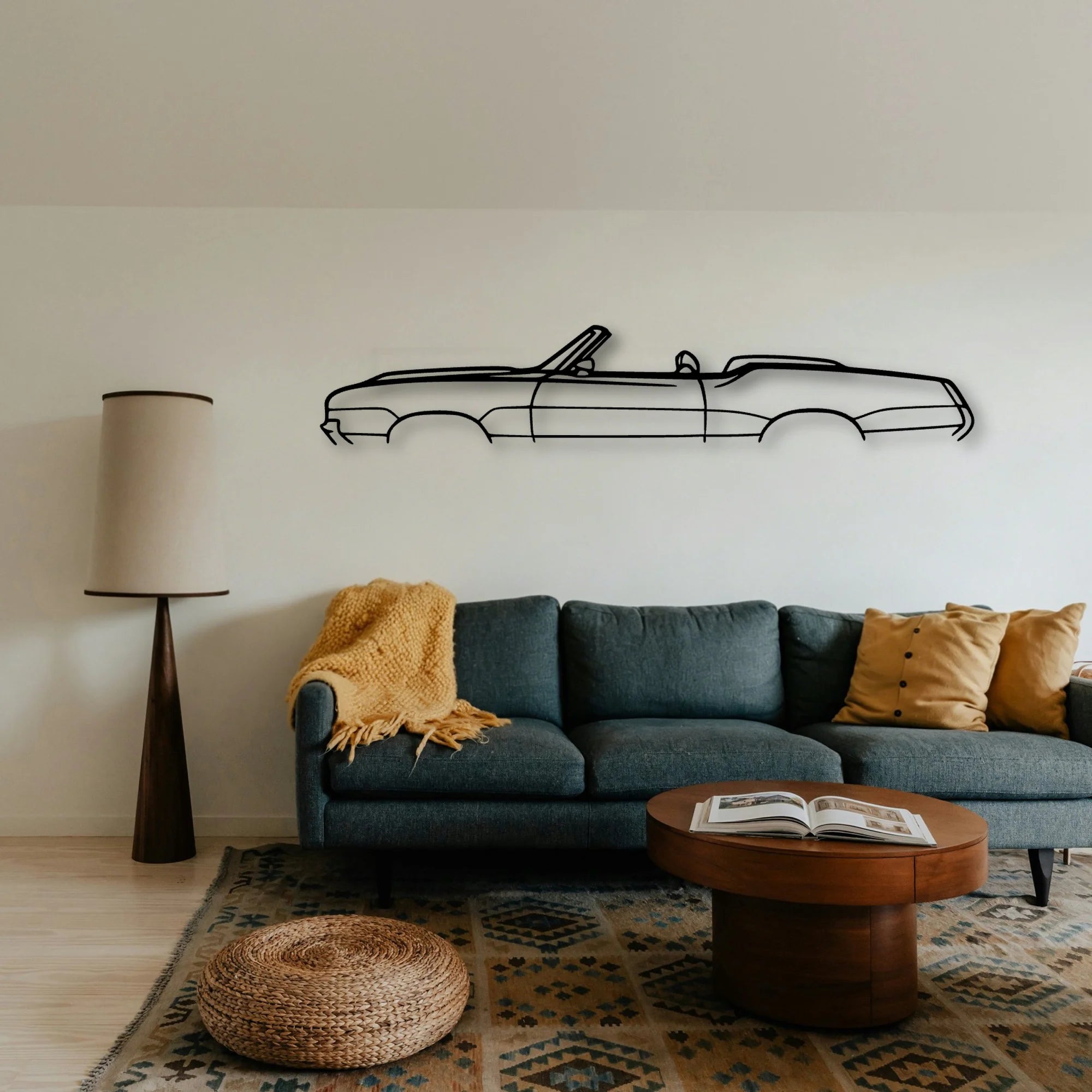 Cutlass Supreme Classic Silhouette Metal Wall Art - Tinvibe