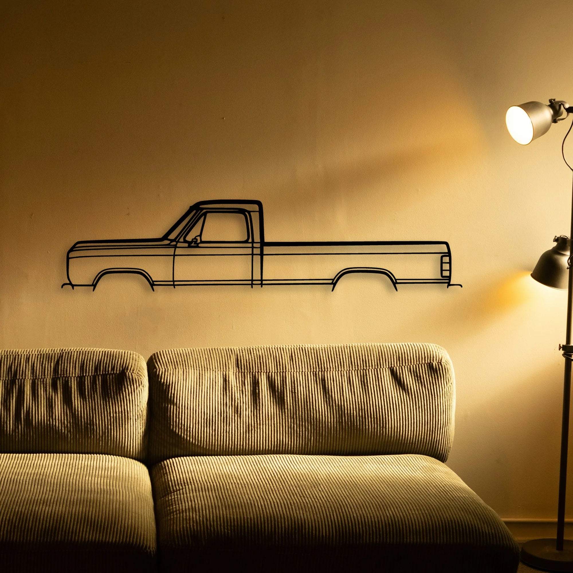 D100 1988 Classic Silhouette Metal Wall Art - Tinvibe