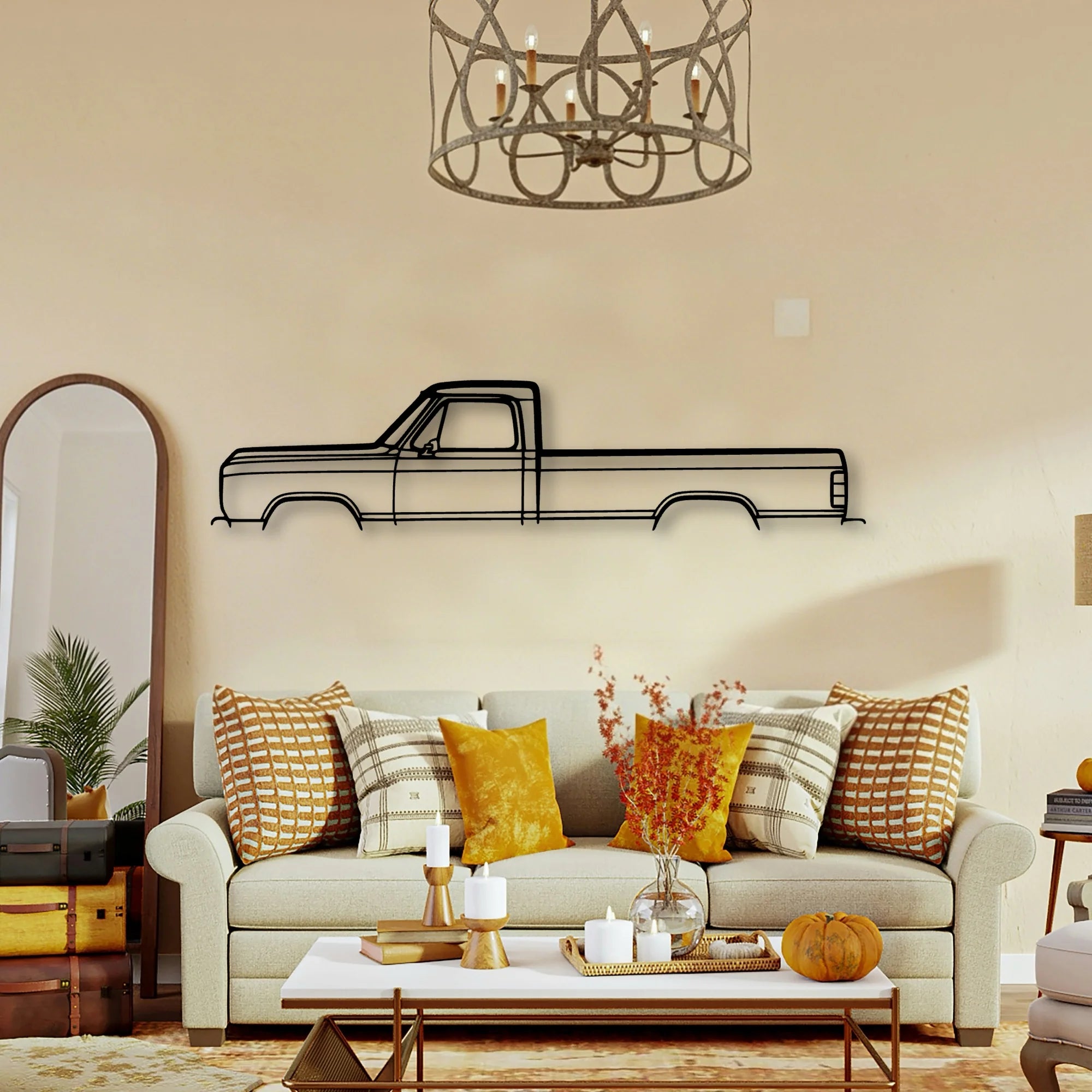 D100 1988 Classic Silhouette Metal Wall Art - Tinvibe