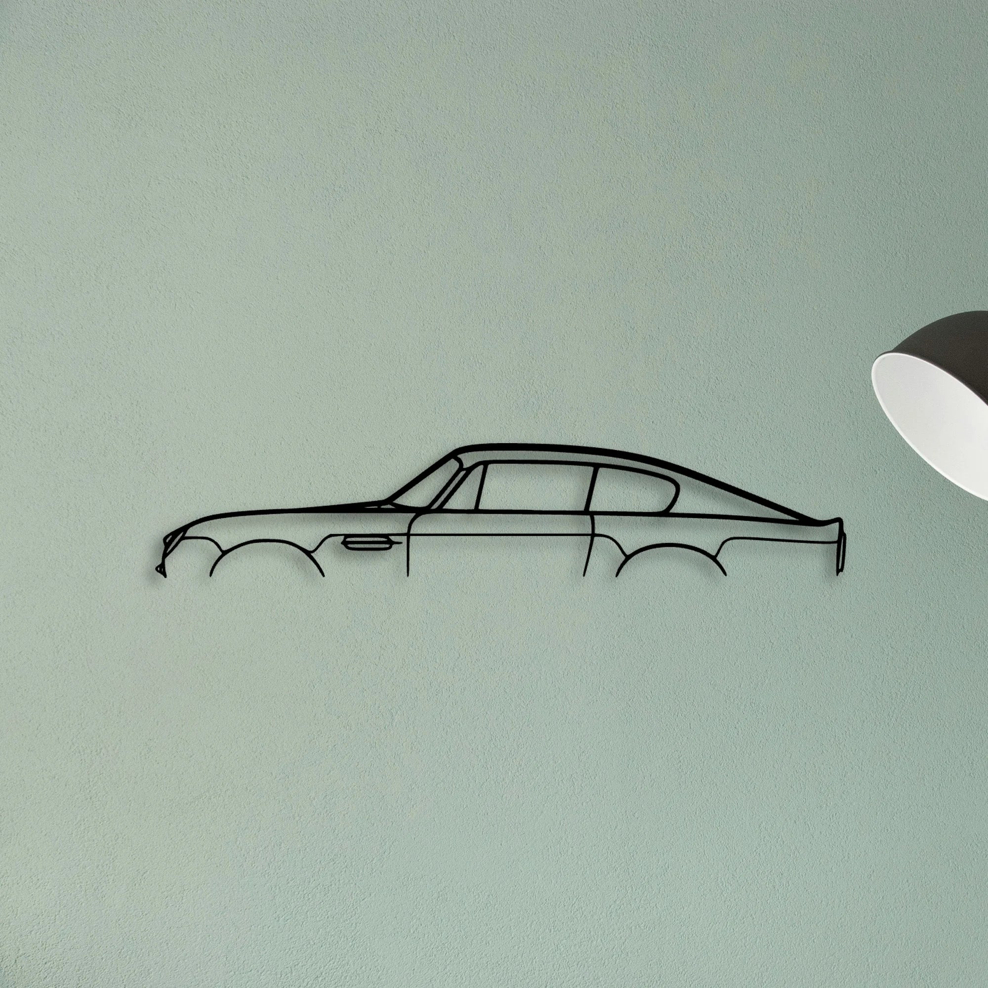 DB6 Classic Silhouette Metal Wall Art - Tinvibe