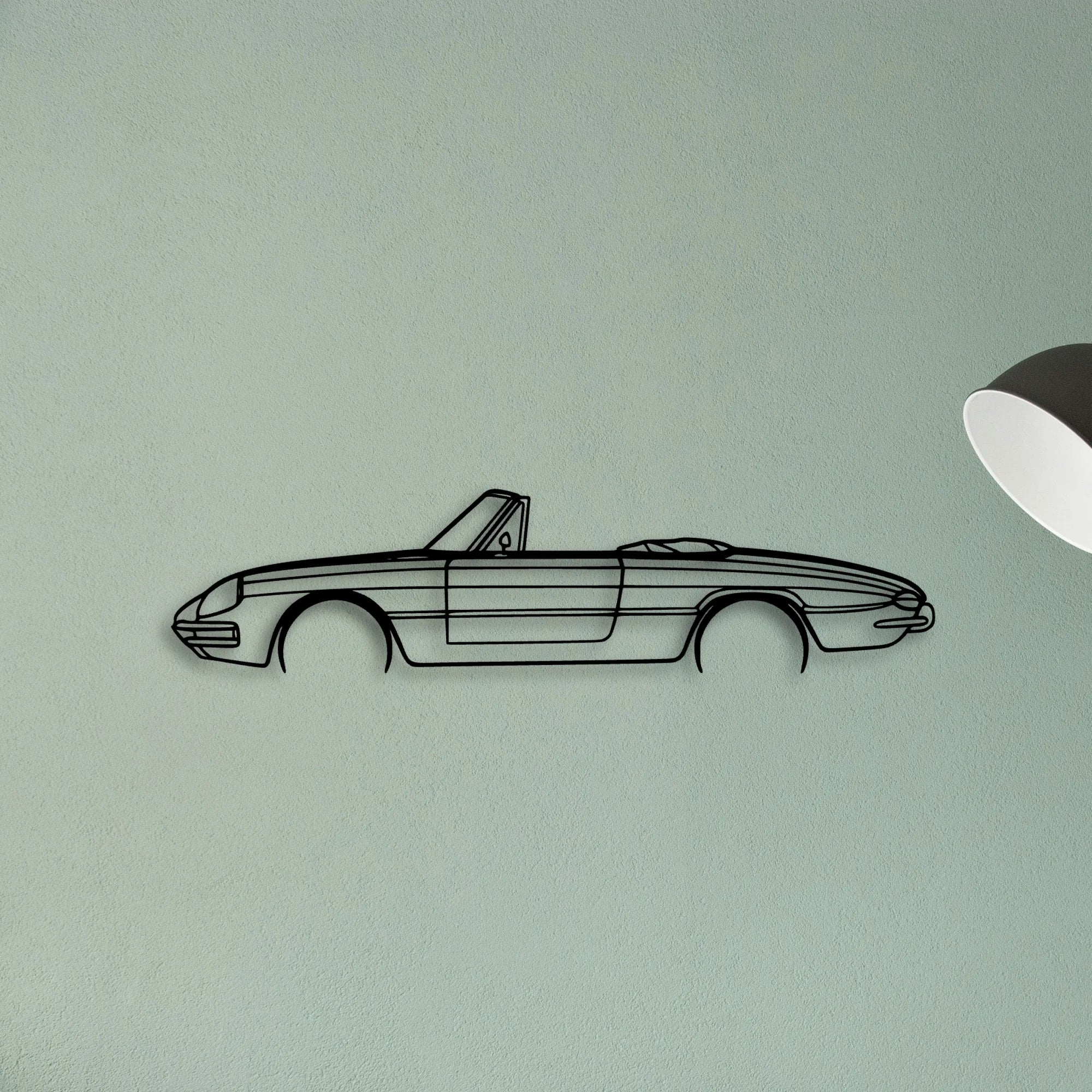 Duetto 1967 Classic Silhouette Metal Wall Art - Tinvibe