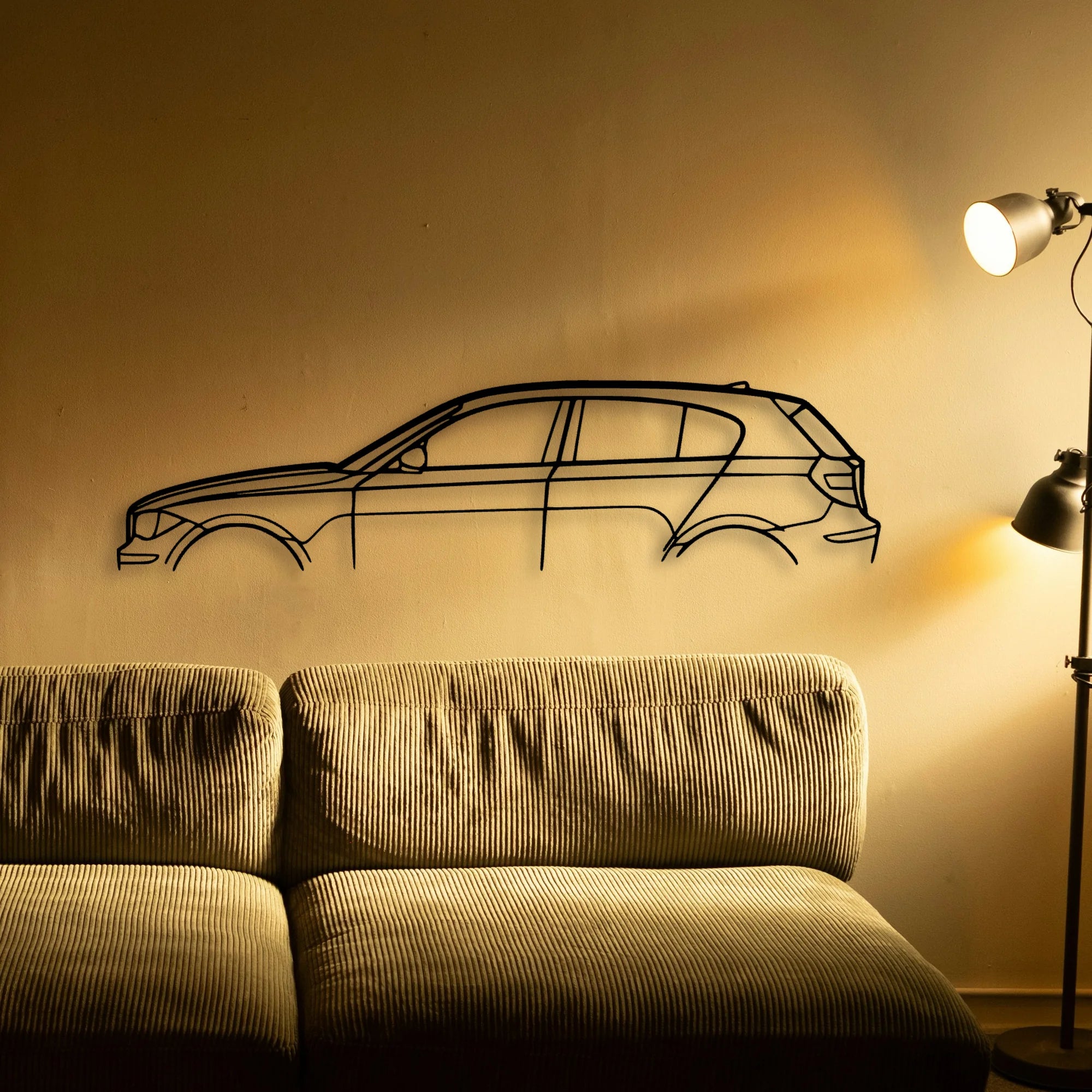E87 1 Series Classic Silhouette Metal Wall Art - Tinvibe