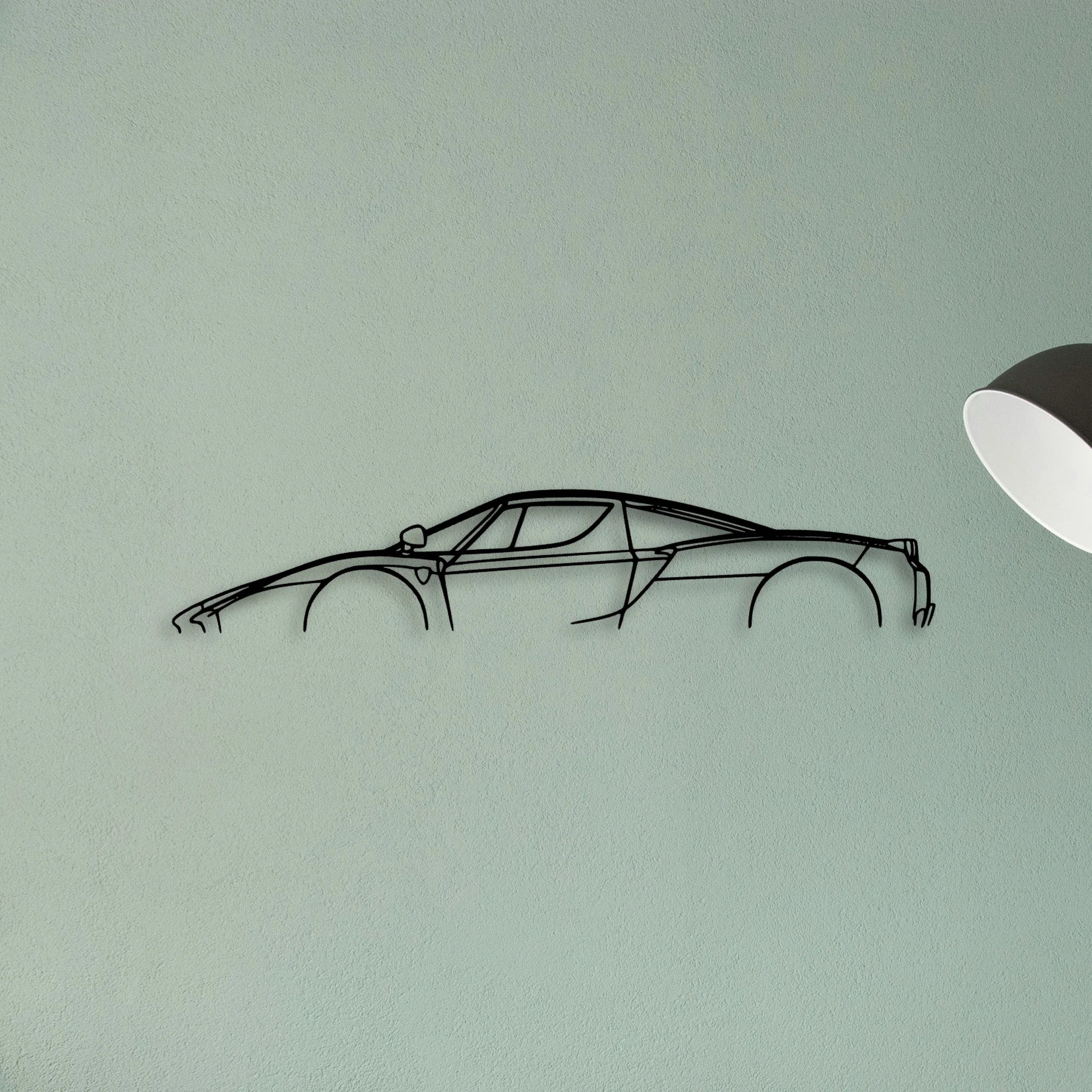 Enzo Classic Silhouette Metal Wall Art - Tinvibe