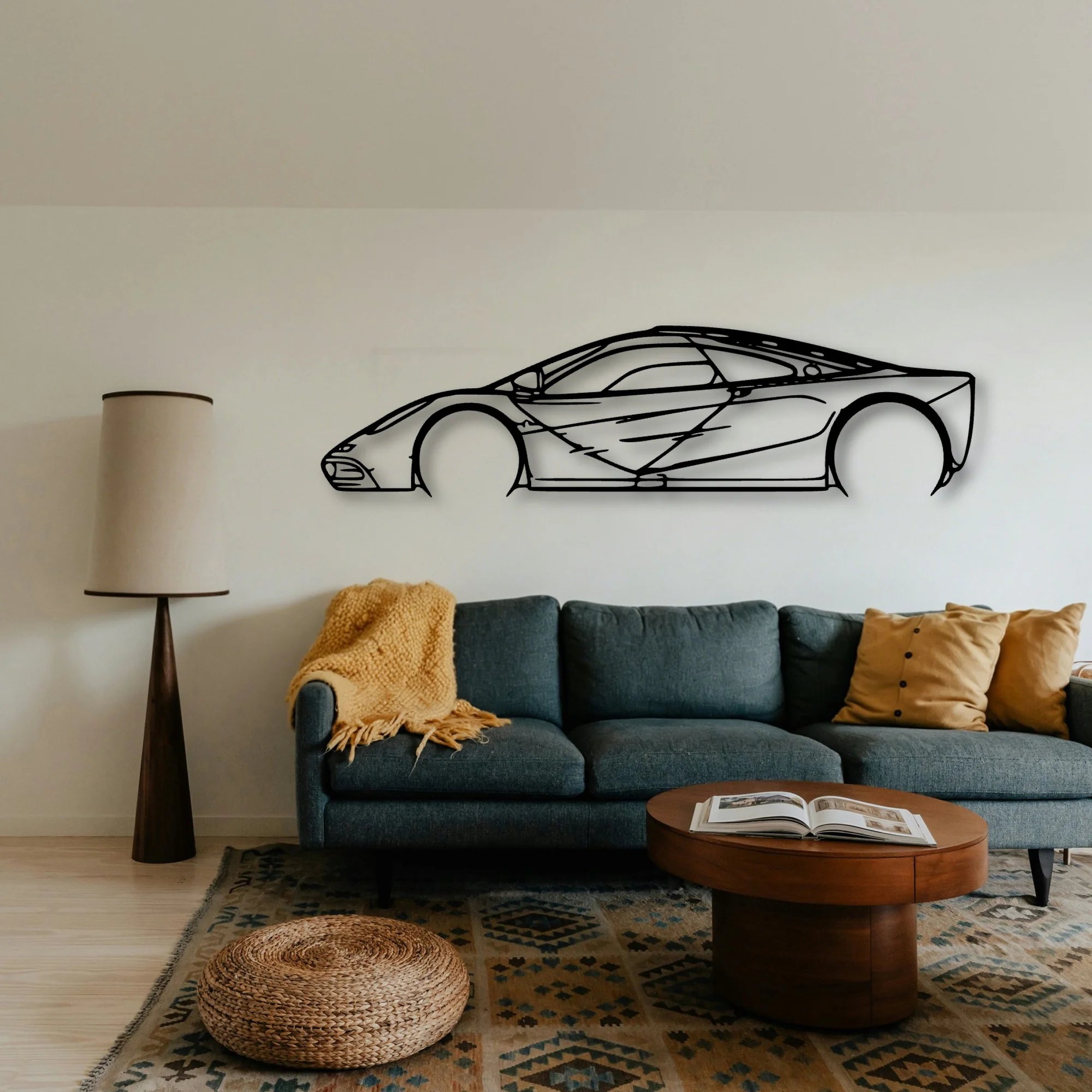 F1 1997 Classic Silhouette Metal Wall Art - Tinvibe