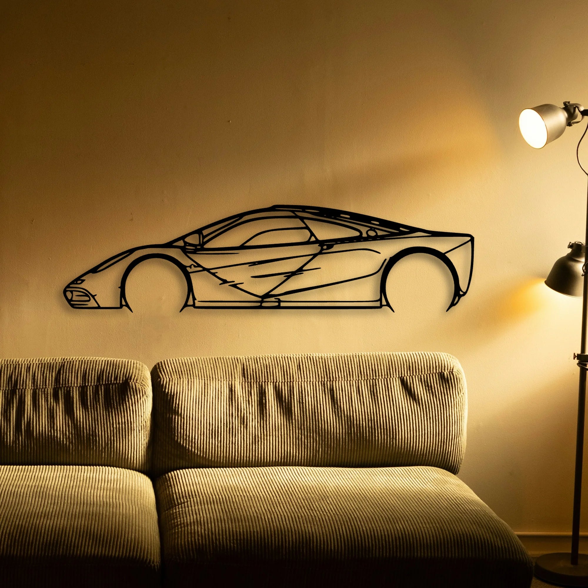 F1 1997 Classic Silhouette Metal Wall Art - Tinvibe