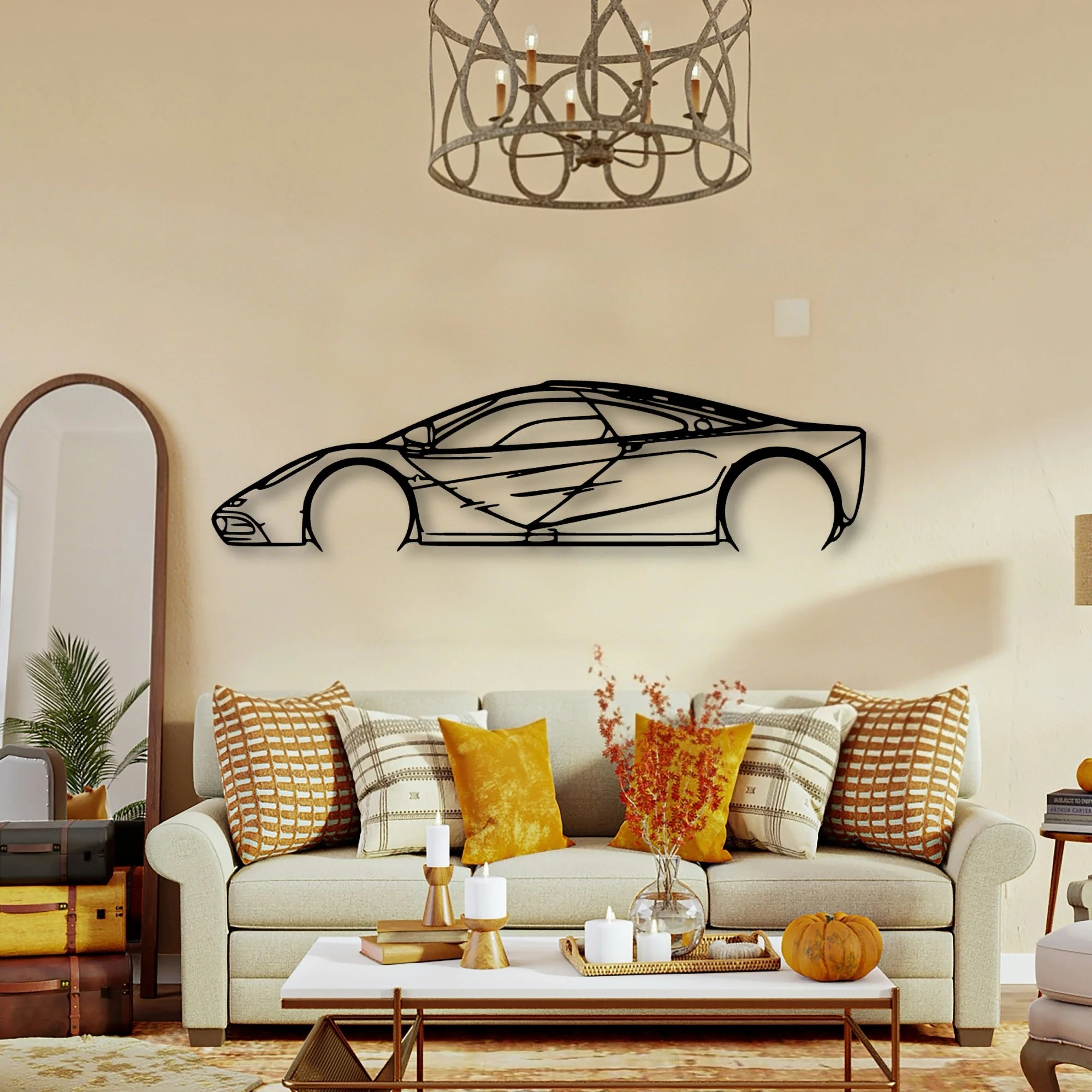 F1 1997 Classic Silhouette Metal Wall Art - Tinvibe