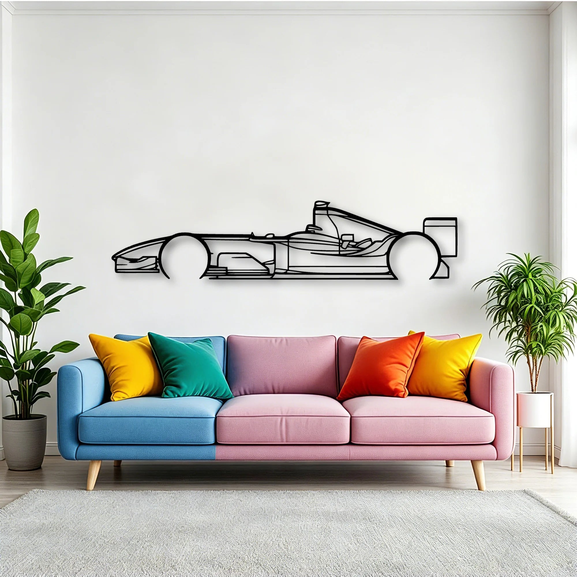 F1 2004 Classic Silhouette Metal Wall Art - Tinvibe
