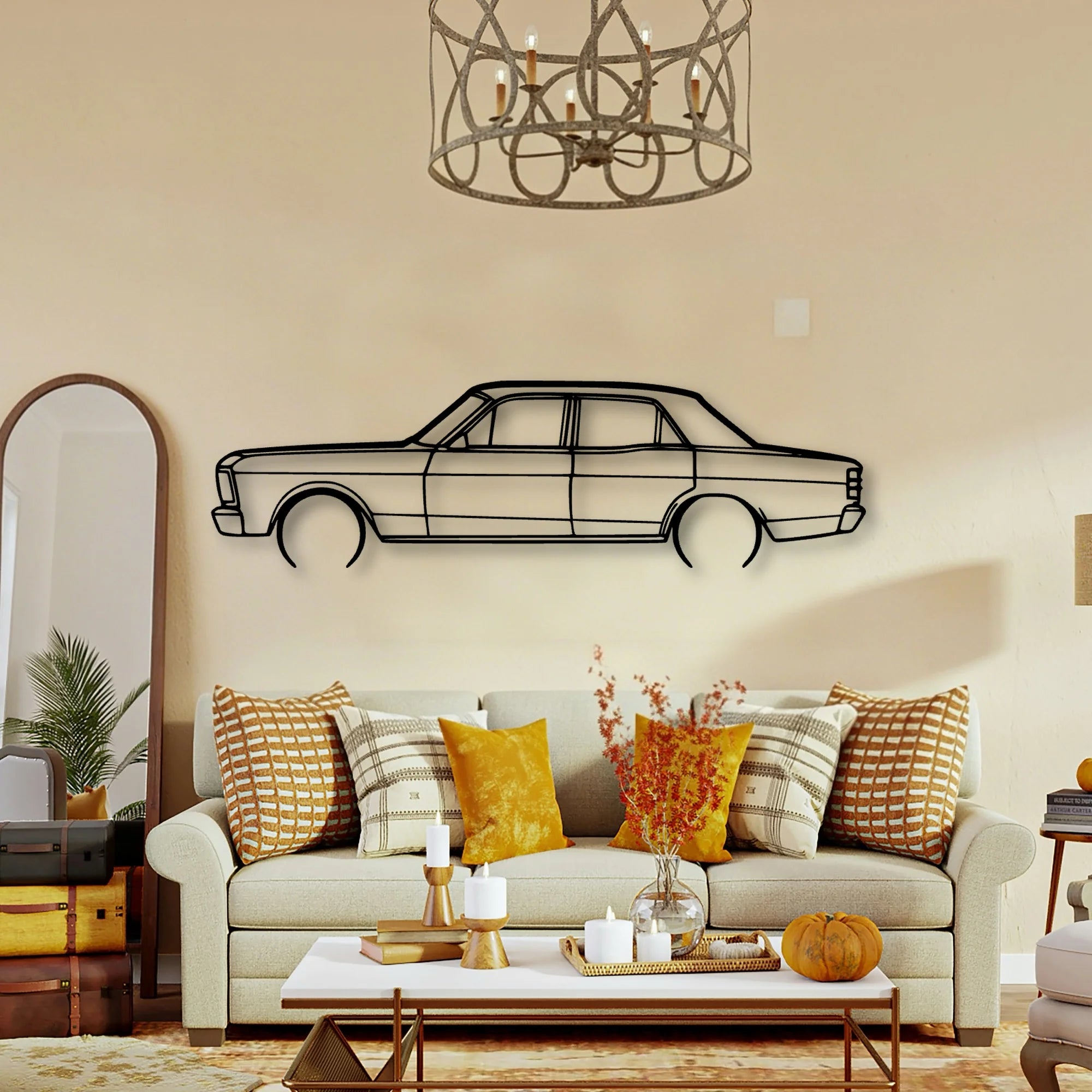 Fairmont XY GS 2 Classic Silhouette Metal Wall Art - Tinvibe