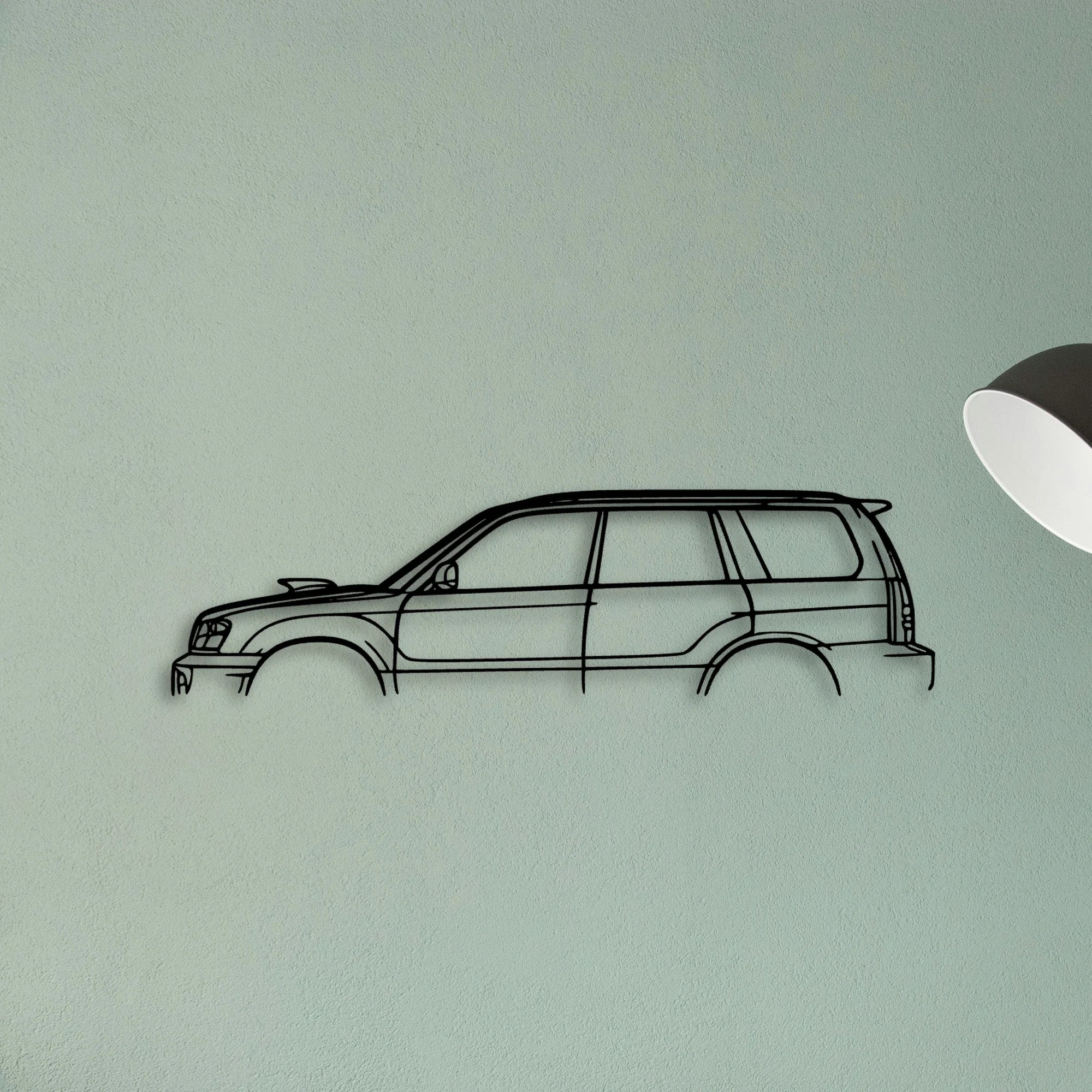 Forester XT 2004 Classic Silhouette Metal Wall Art - Tinvibe