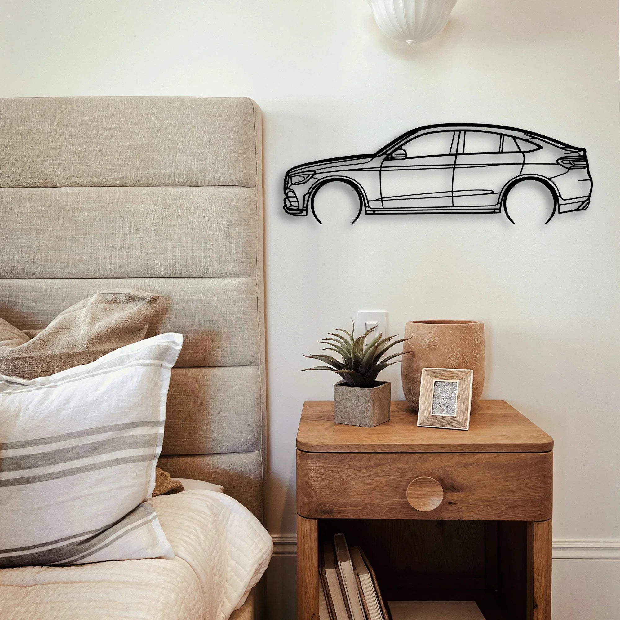GLC Coupe Classic Silhouette Metal Wall Art - Tinvibe