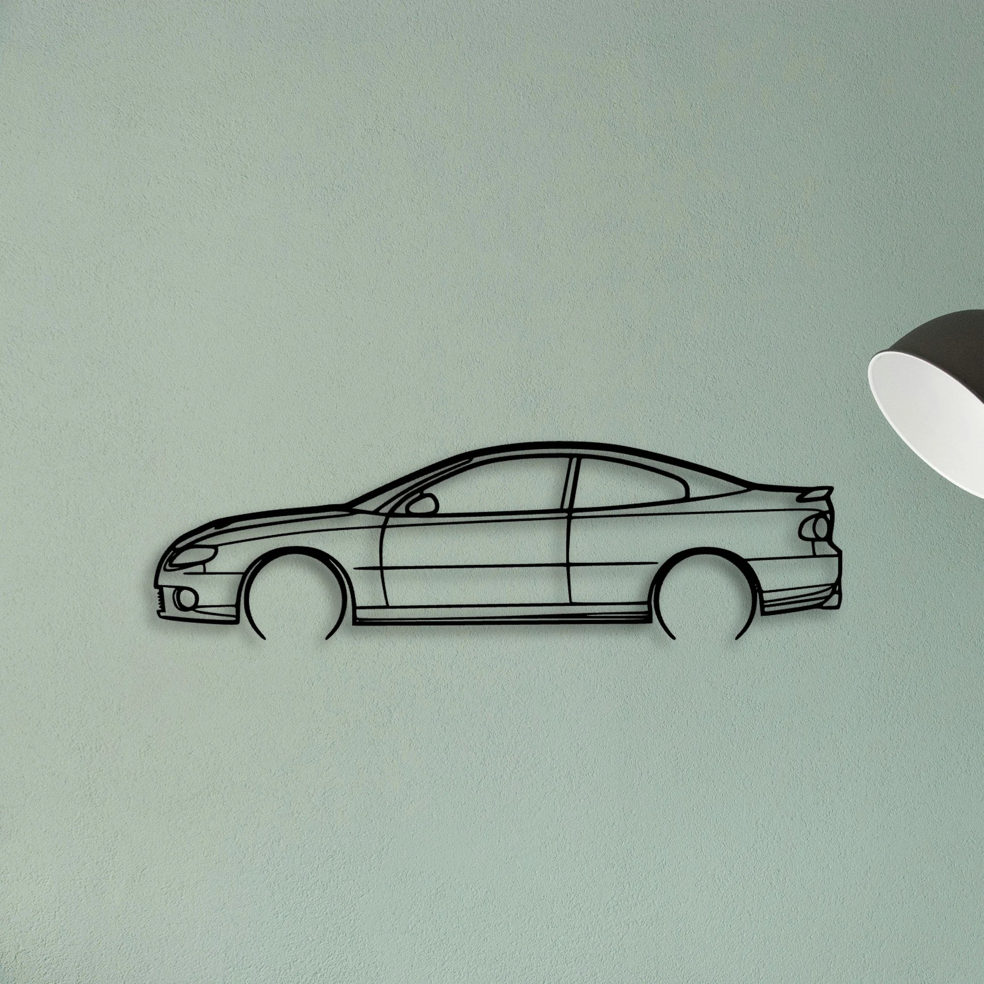 GTO 2006 3 Classic Silhouette Metal Wall Art - Tinvibe