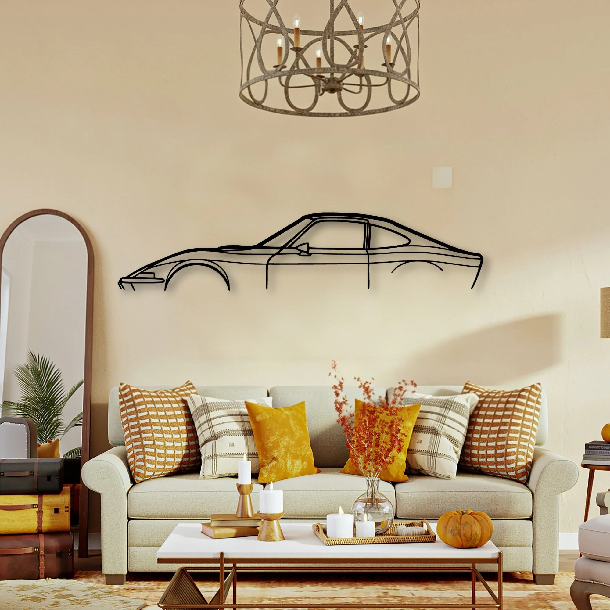 GT 1970 2 Classic Silhouette Metal Wall Art - Tinvibe