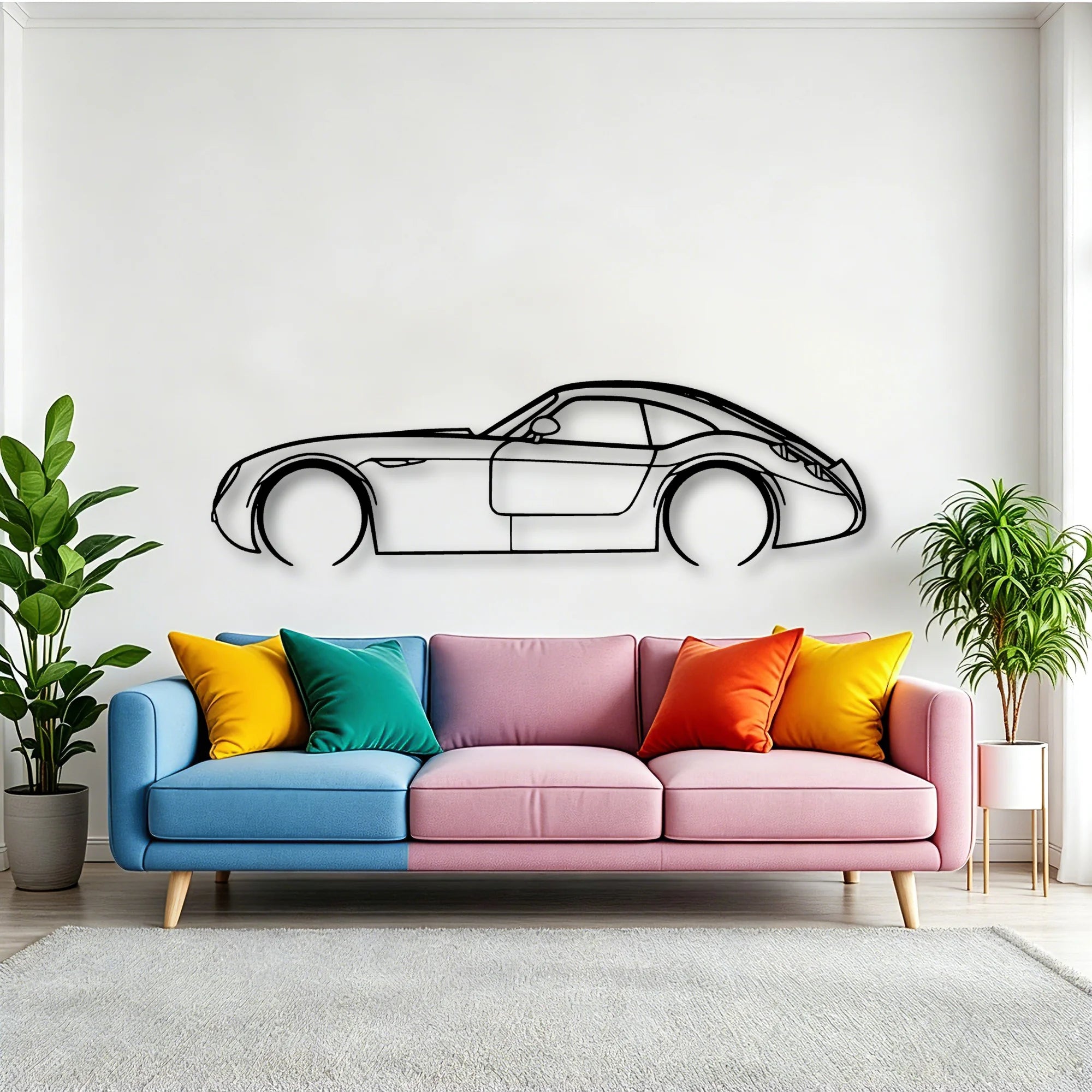 GT MF4 Classic Silhouette Metal Wall Art - Tinvibe