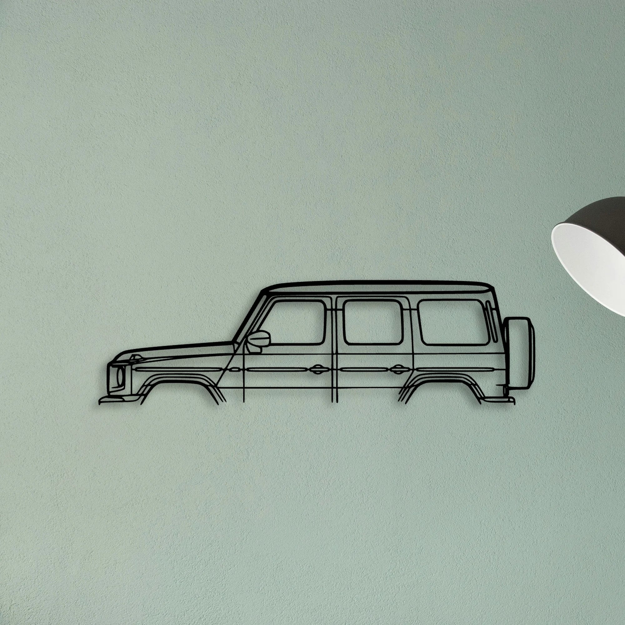 G Class Classic Silhouette Metal Wall Art - Tinvibe
