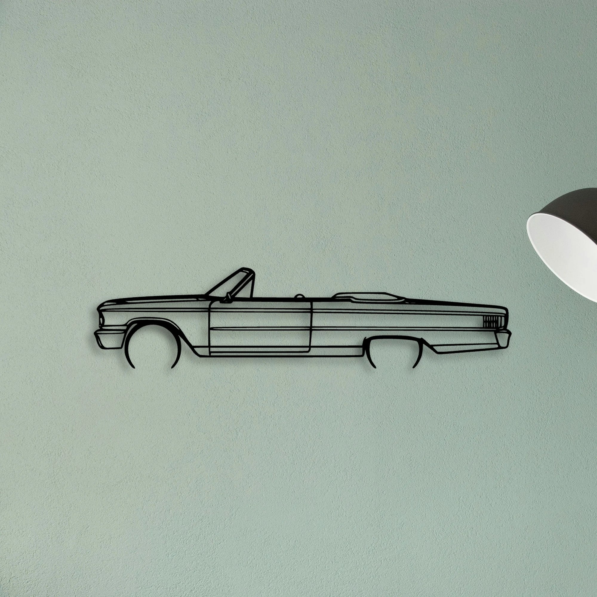Galaxie 500 1963 Classic Silhouette Metal Wall Art - Tinvibe