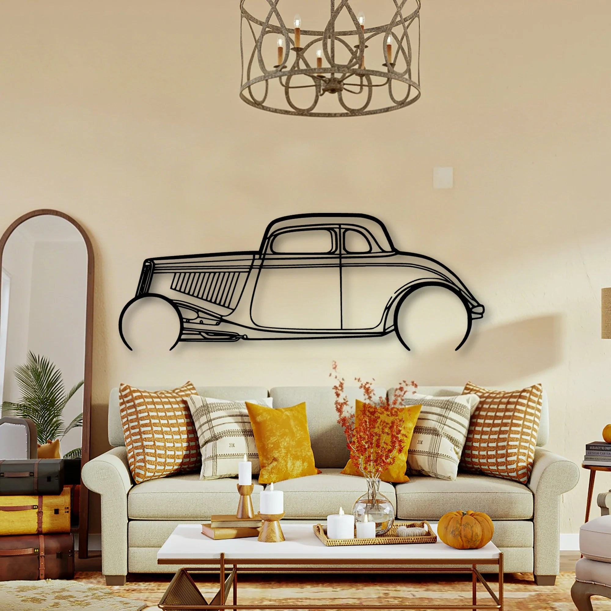 Highboy 1934 Classic Silhouette Metal Wall Art - Tinvibe