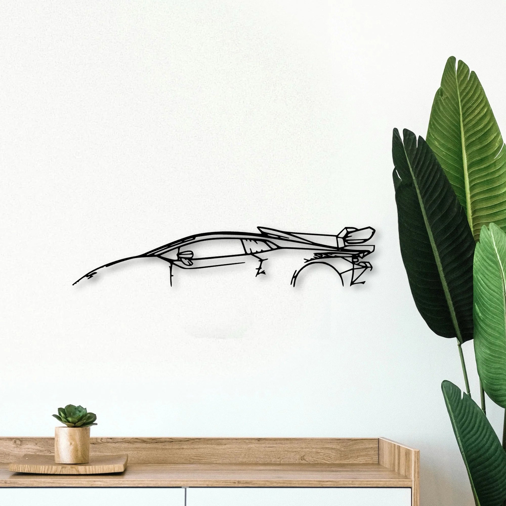 Huracan Super Trofeo Classic Silhouette Metal Wall Art - Tinvibe