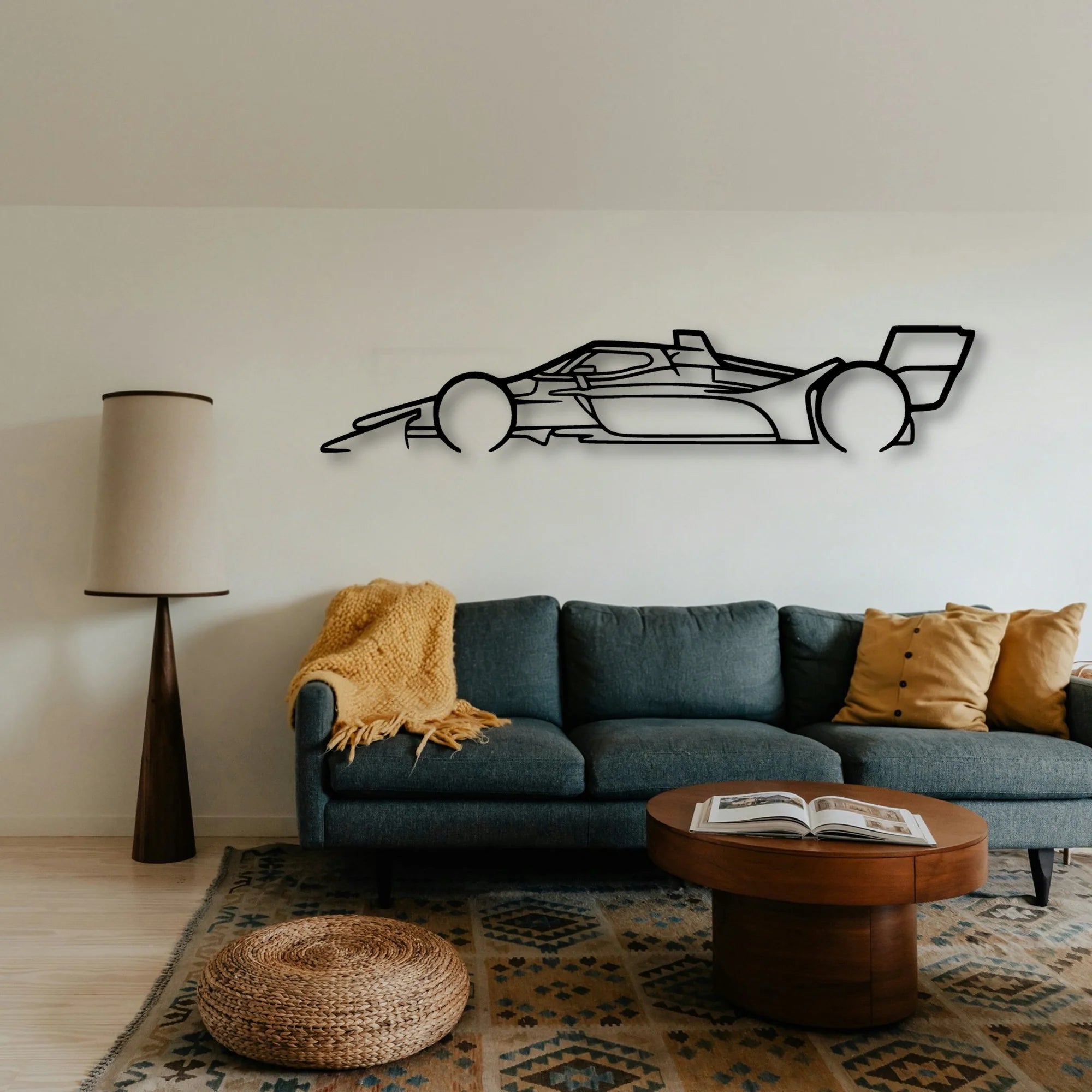 Indy CAR 2022 Classic Silhouette Metal Wall Art - Tinvibe