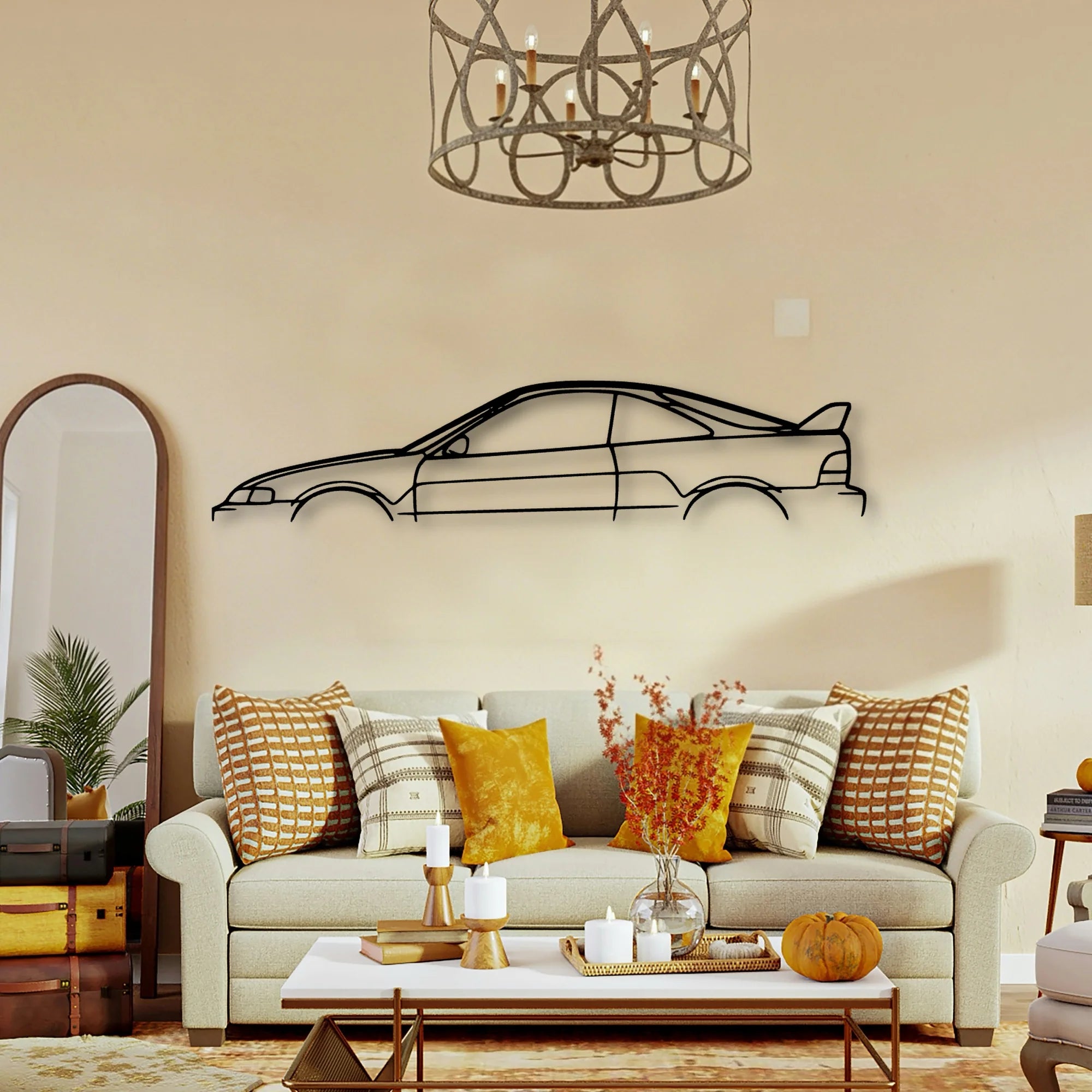 Integra Type R 1998 Classic Silhouette Metal Wall Art - Tinvibe