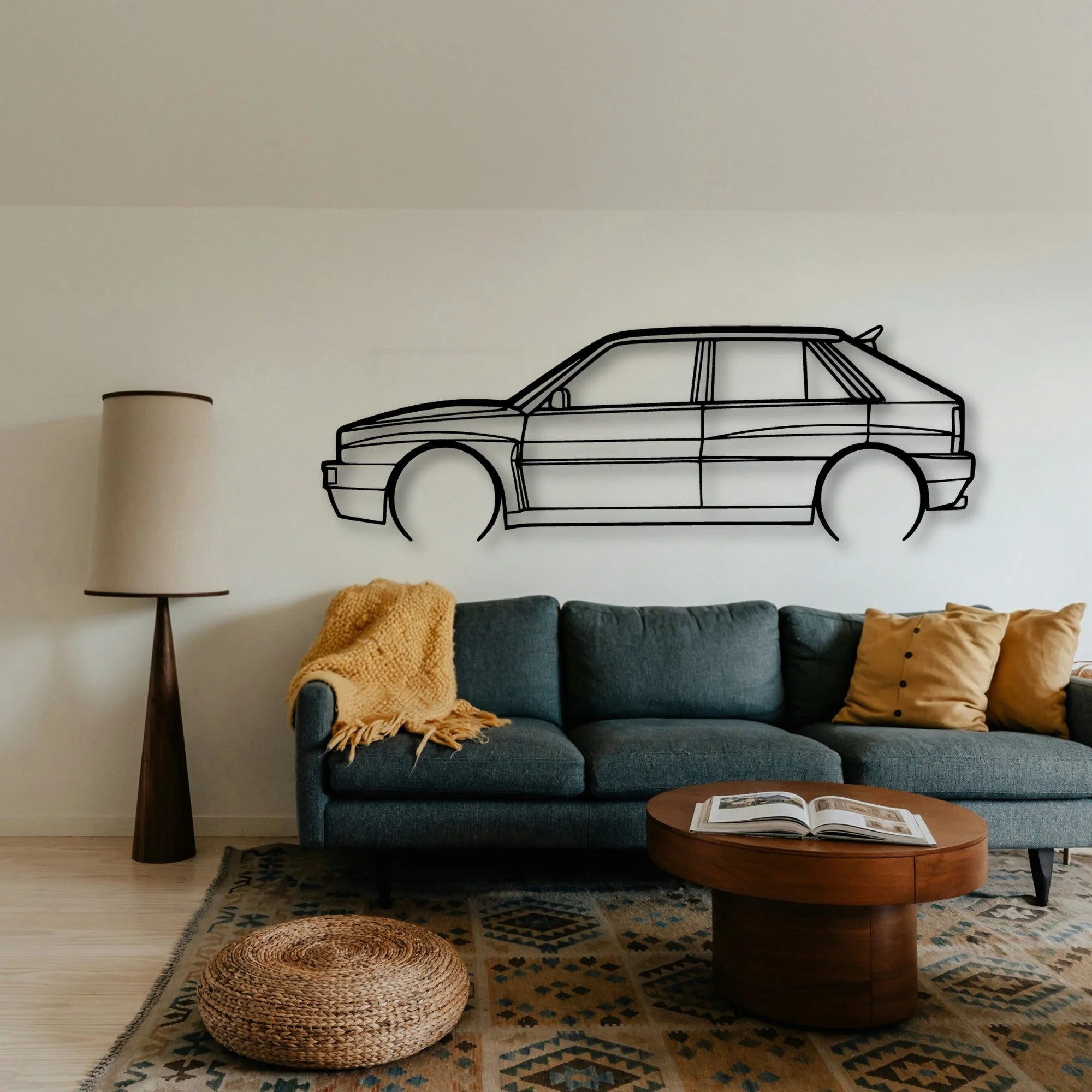 Integrale 2 Classic Silhouette Metal Wall Art - Tinvibe