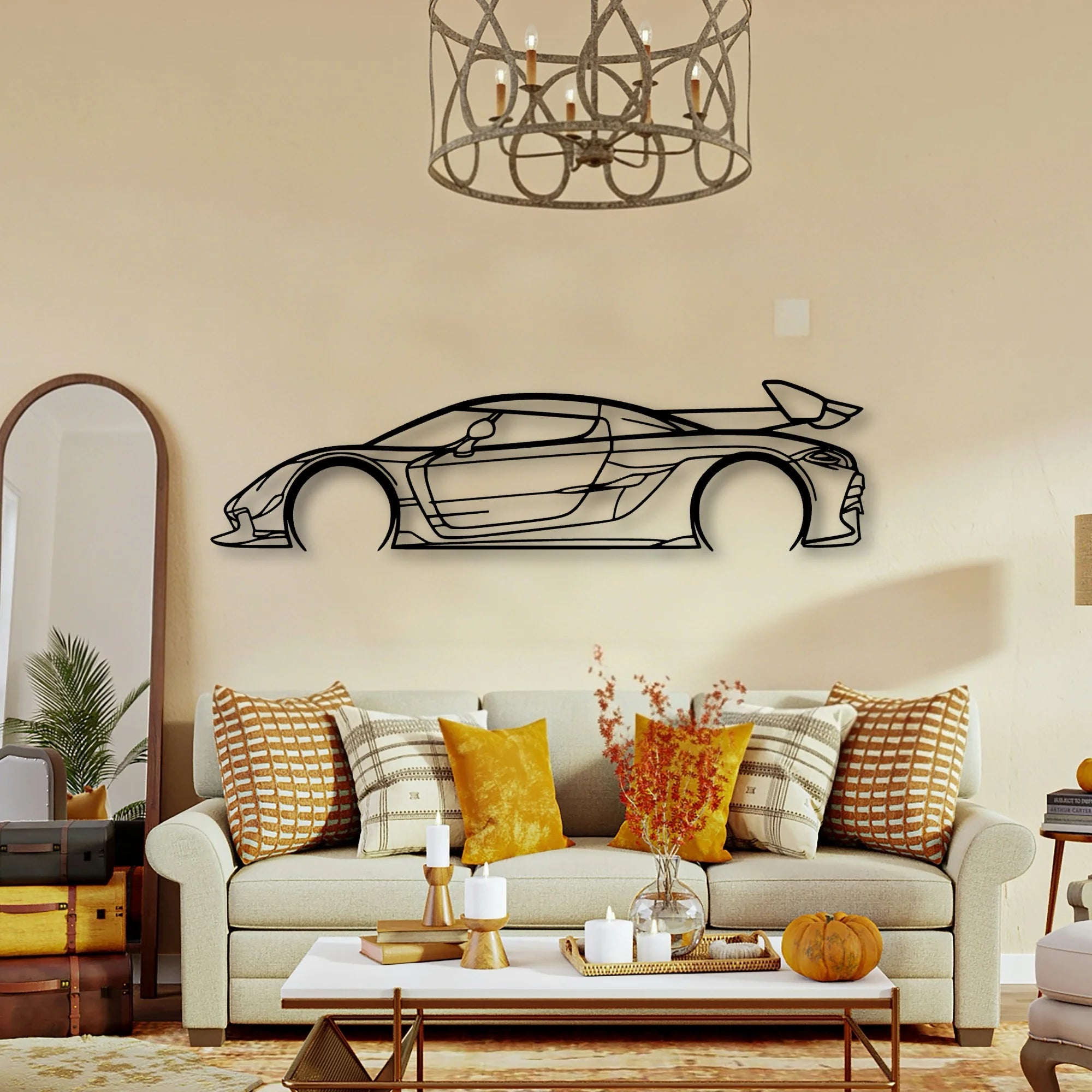 Jesko 2021 Classic Silhouette Metal Wall Art - Tinvibe
