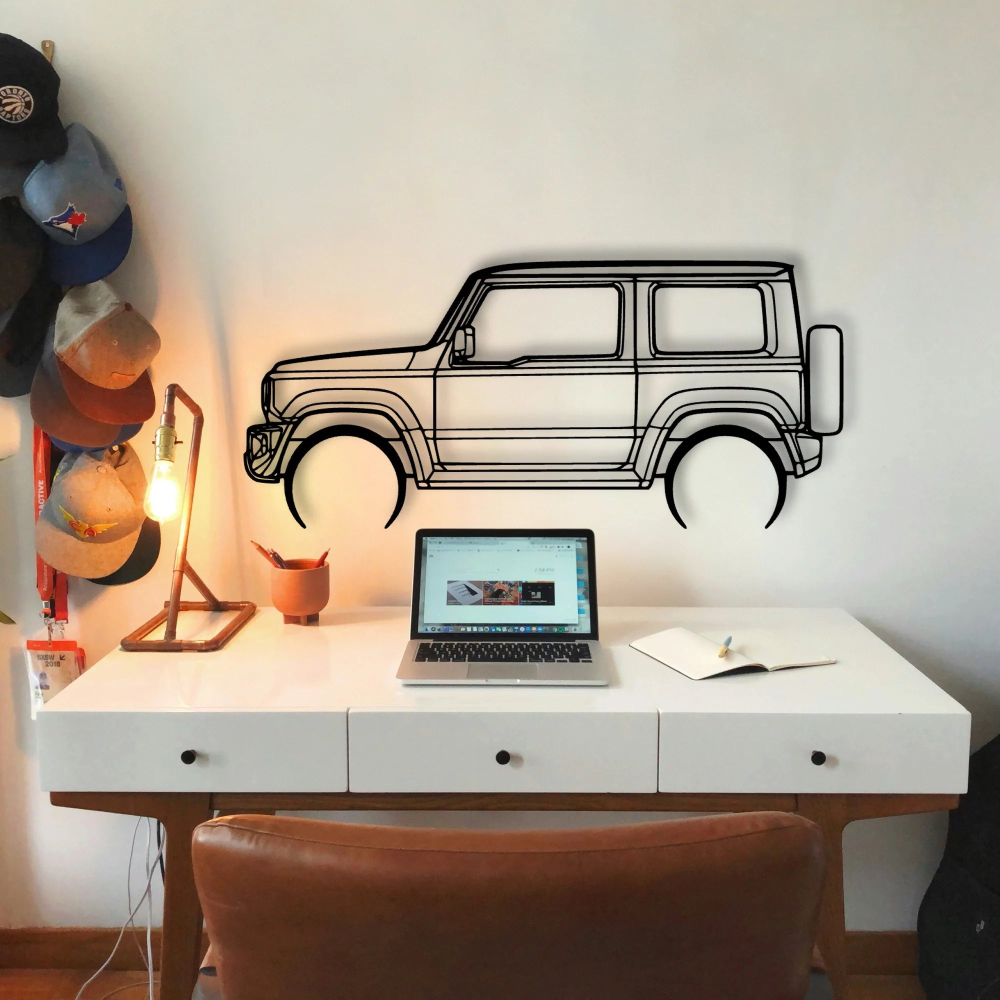 Jimny 2020 Classic Silhouette Metal Wall Art - Tinvibe