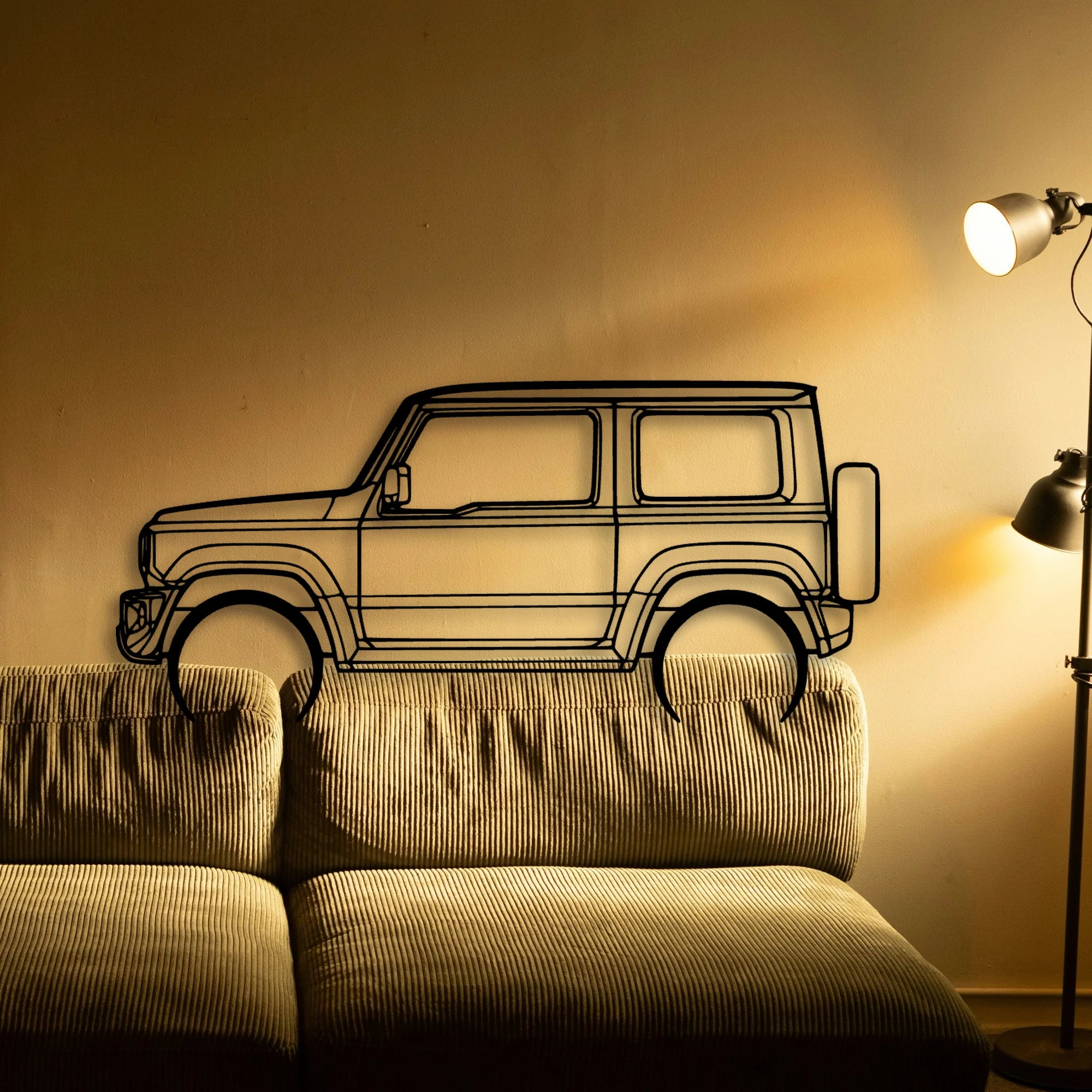 Jimny 2020 Classic Silhouette Metal Wall Art - Tinvibe