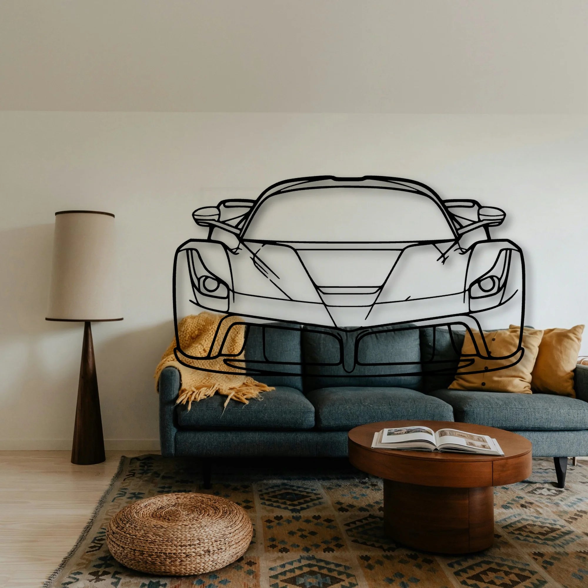 LA Classic Silhouette Metal Wall Art - Tinvibe