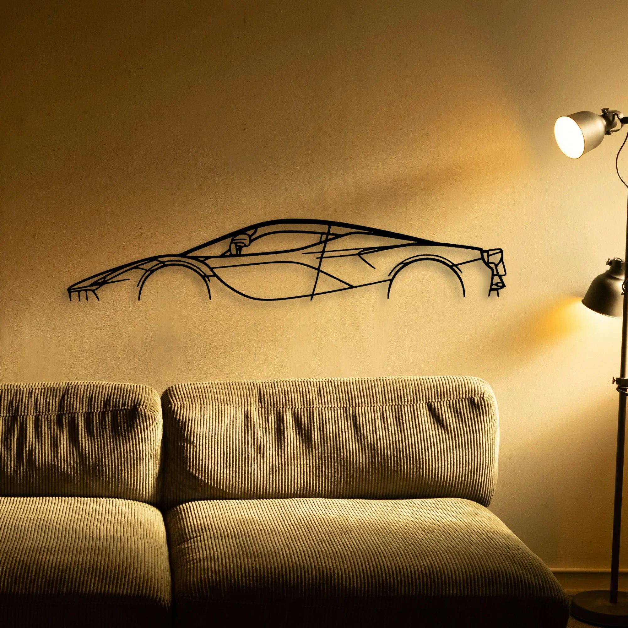 LA 3 Classic Silhouette Metal Wall Art - Tinvibe