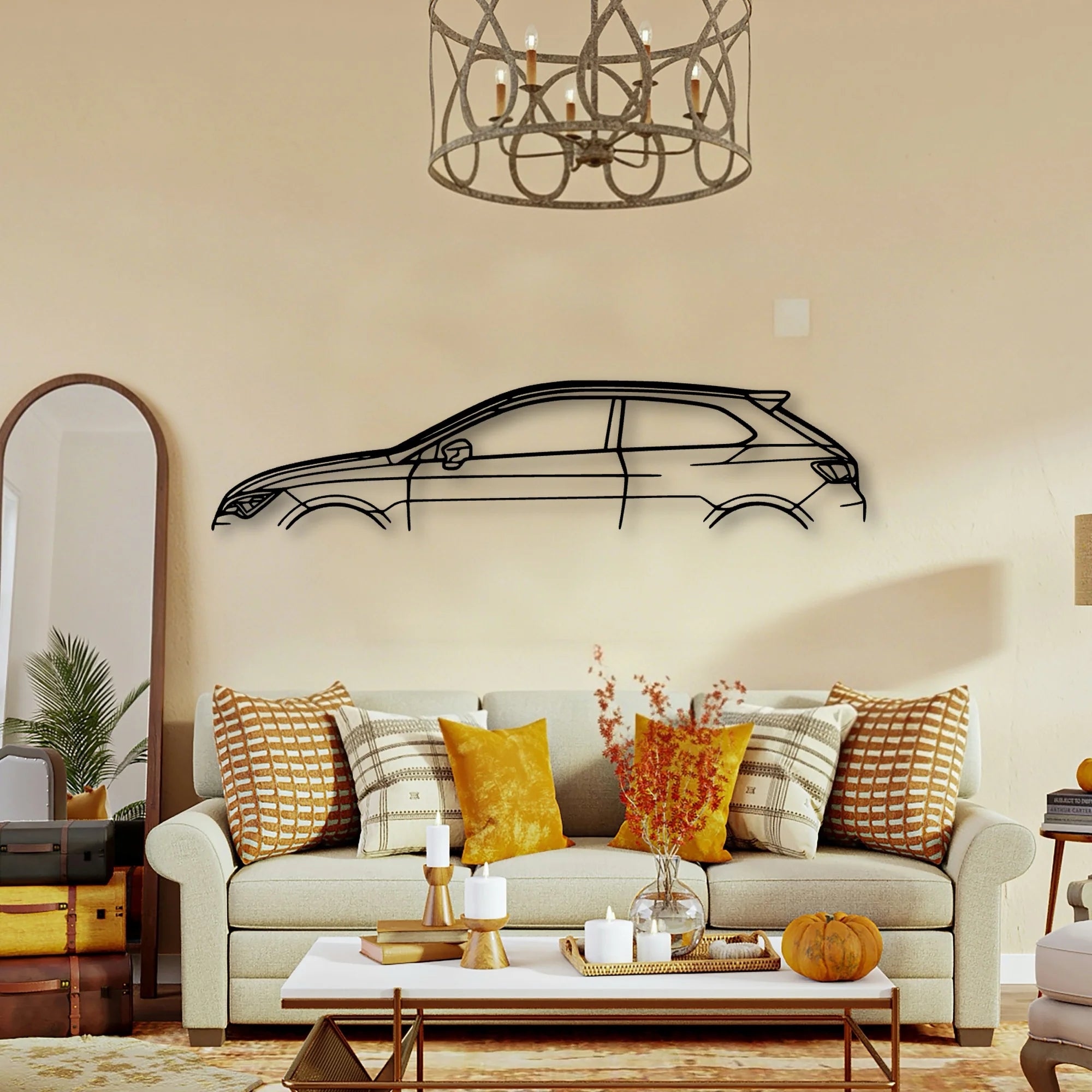 Leon FR 2017 Classic Silhouette Metal Wall Art - Tinvibe
