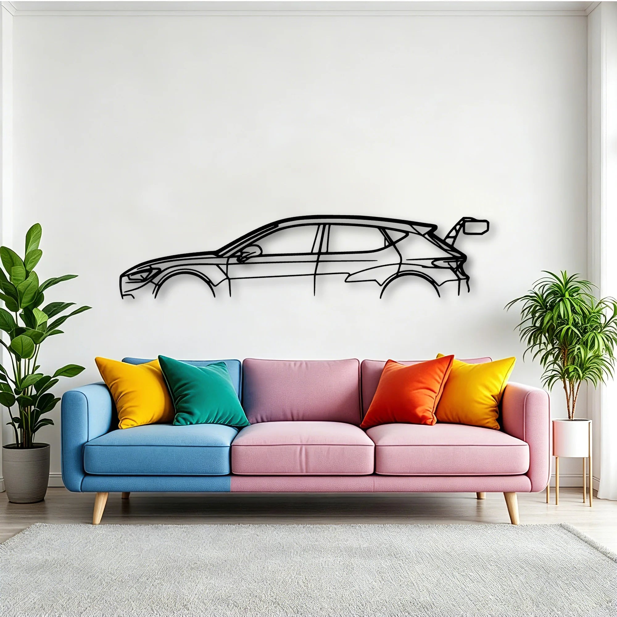 Leon TCR Classic Silhouette Metal Wall Art - Tinvibe