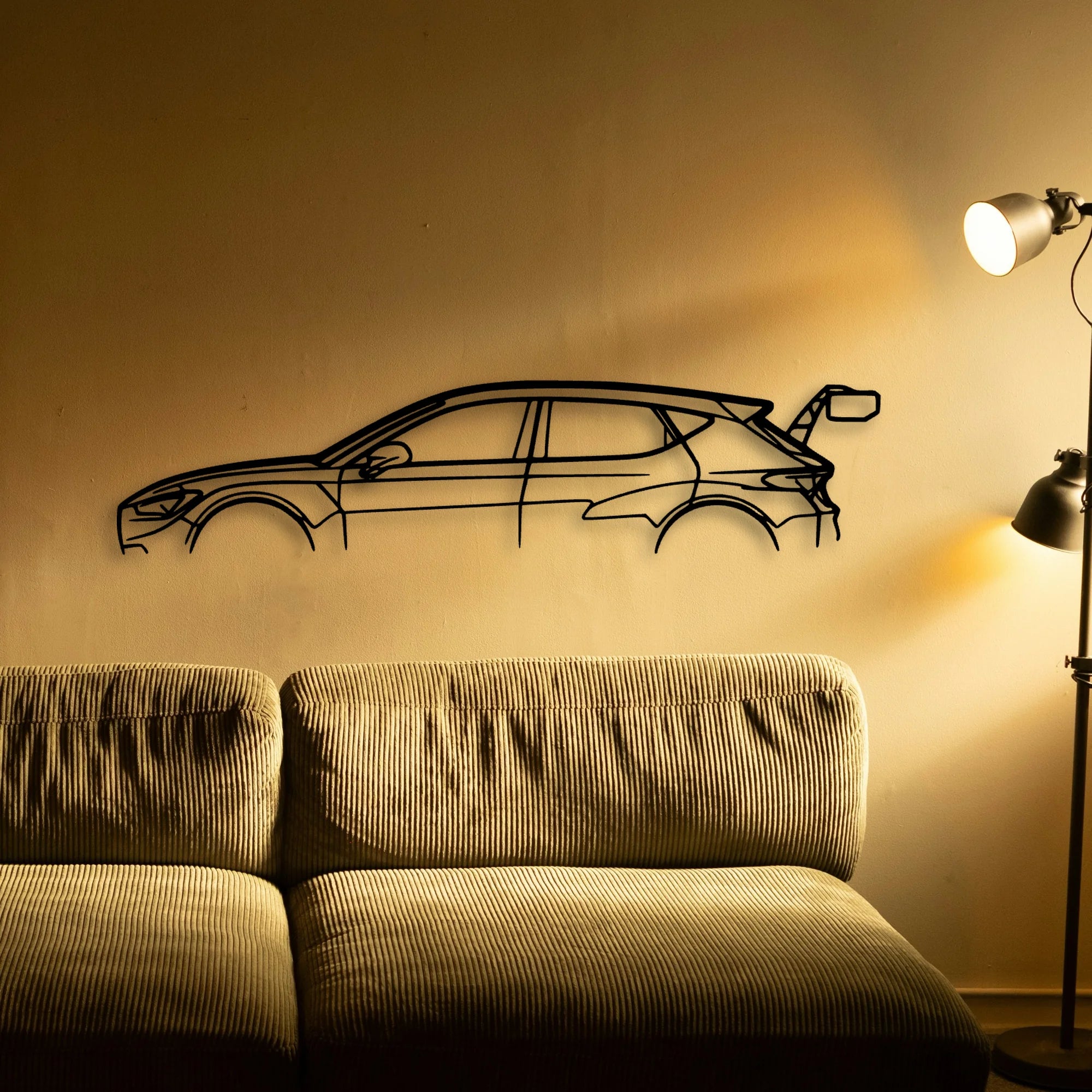 Leon TCR Classic Silhouette Metal Wall Art - Tinvibe