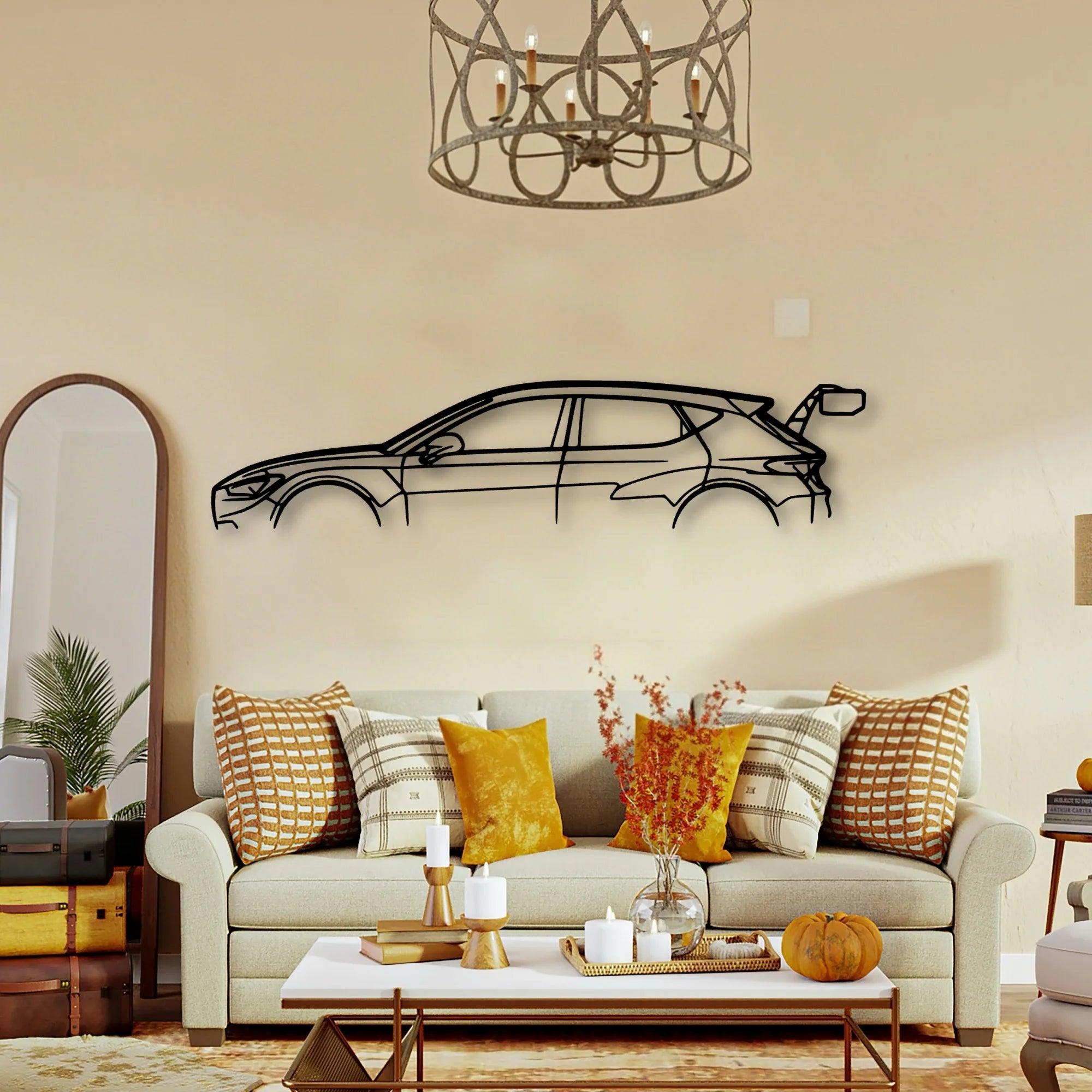 Leon TCR Classic Silhouette Metal Wall Art - Tinvibe