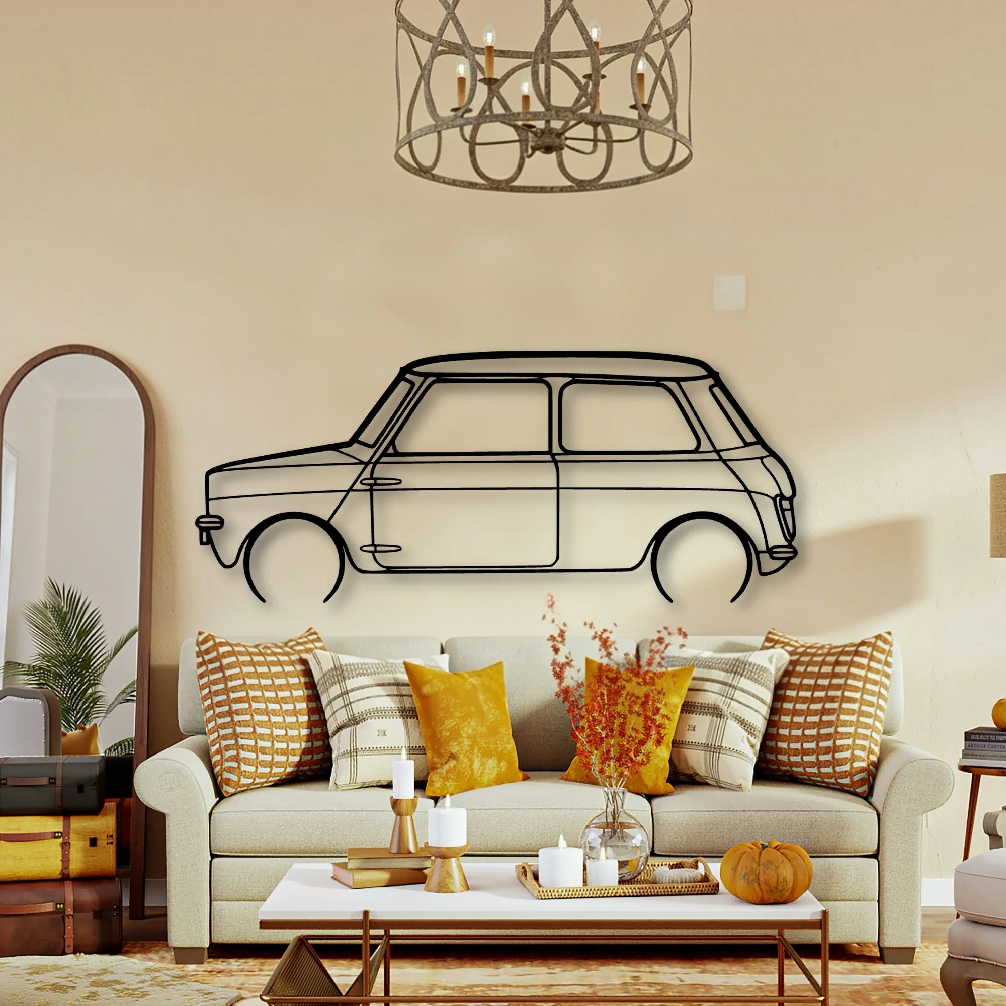 Leyland Classic Silhouette Metal Wall Art - Tinvibe
