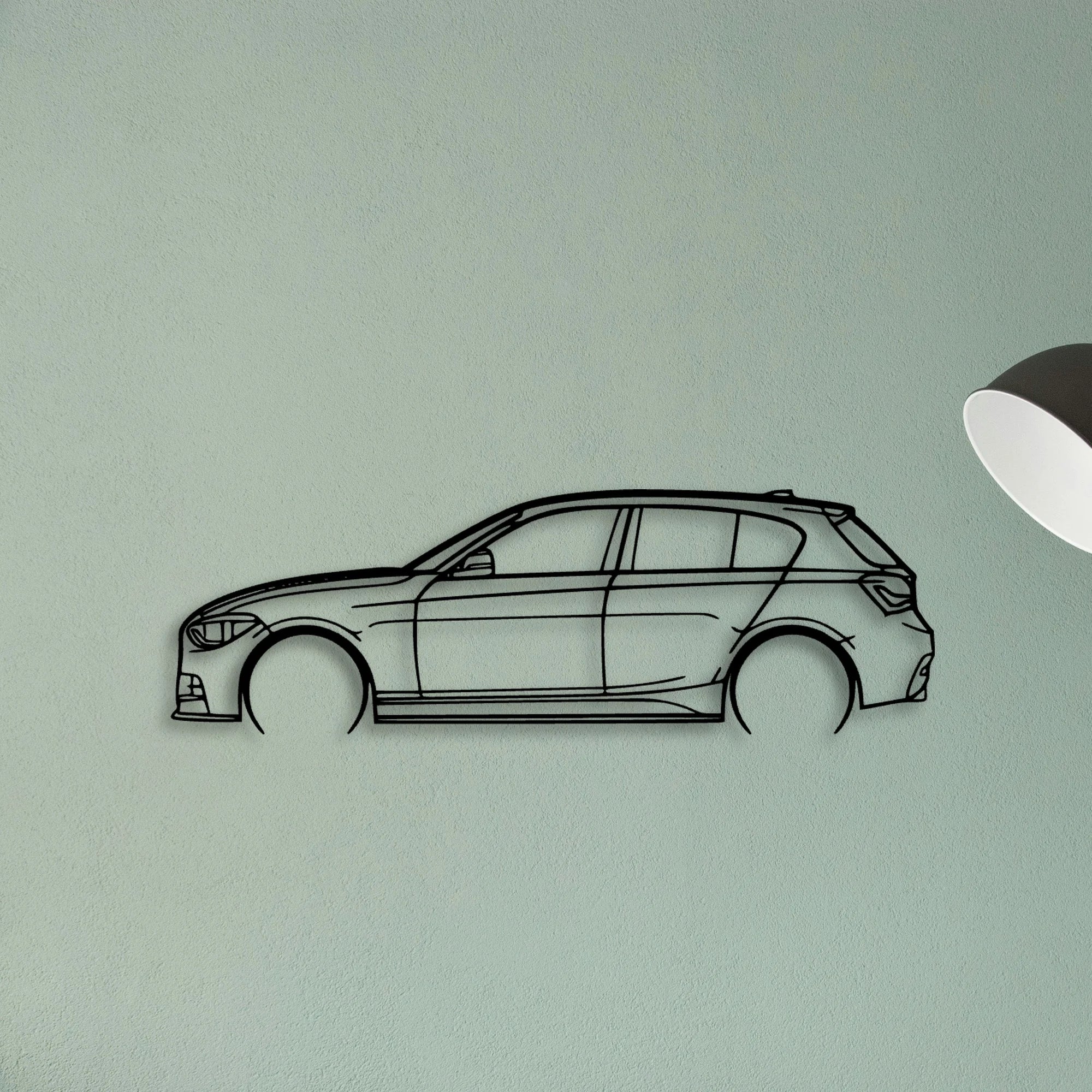 M135I 2014 Classic Silhouette Metal Wall Art - Tinvibe